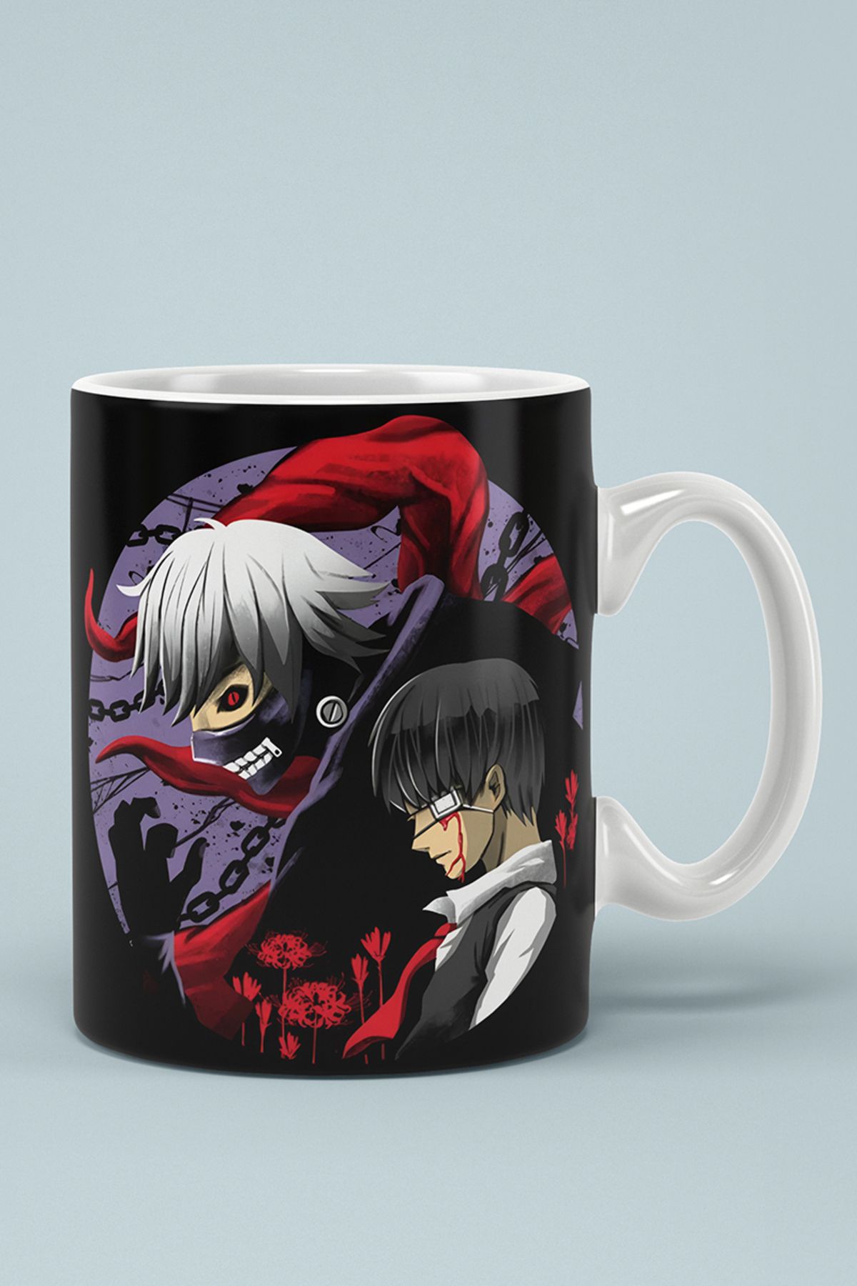 BİBANAPROMOSYON Anime Tokyo Ghoul Baskılı Kupa Bardak