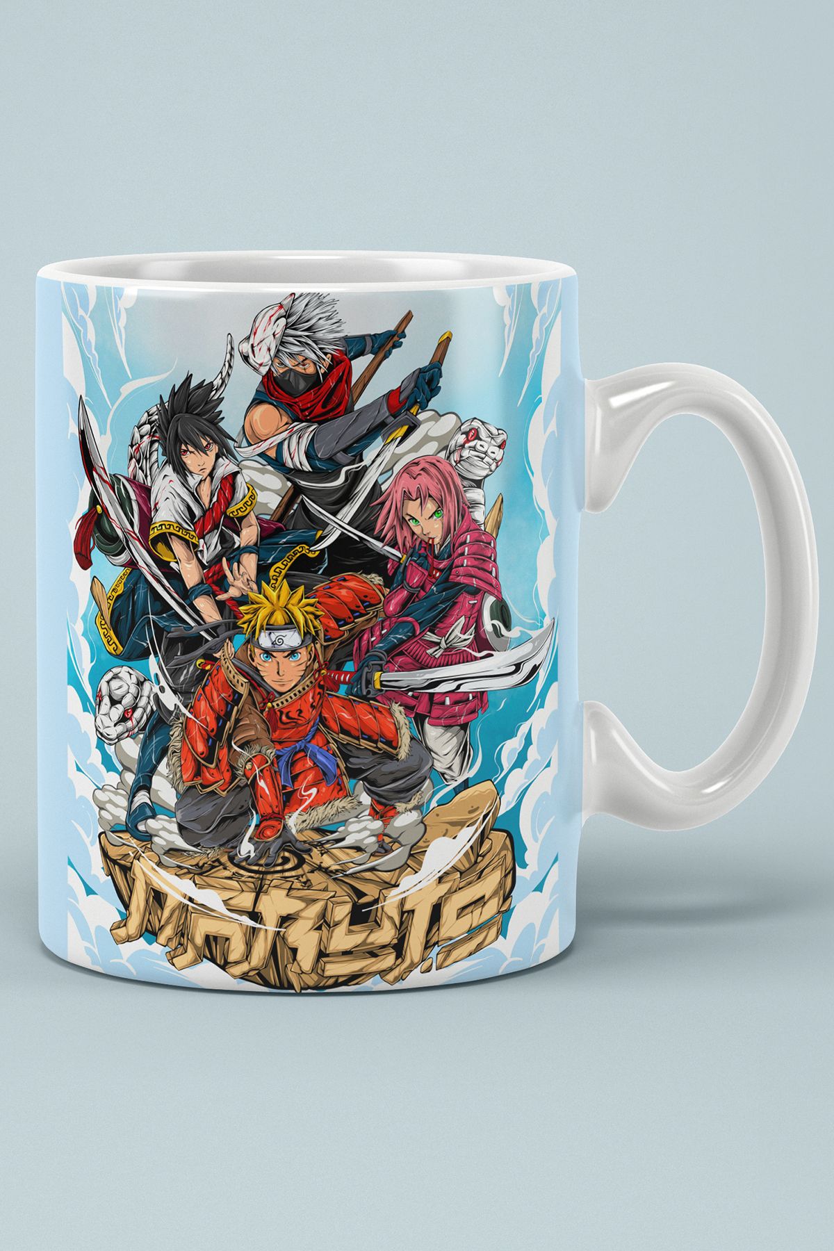 BİBANAPROMOSYON Naruto Baskılı Kupa Bardak