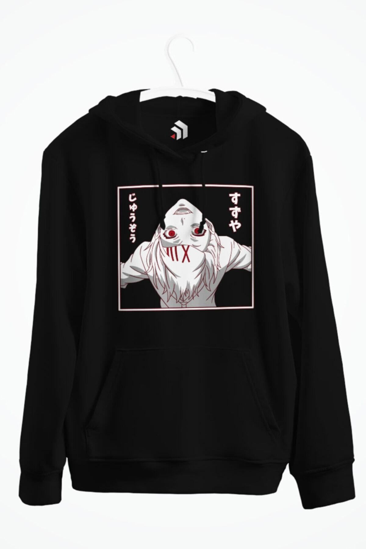 karikatürstore Juuzou Suzuya Ghoul Investigator Anime Baskılı Kapşonlu Sweatshirt