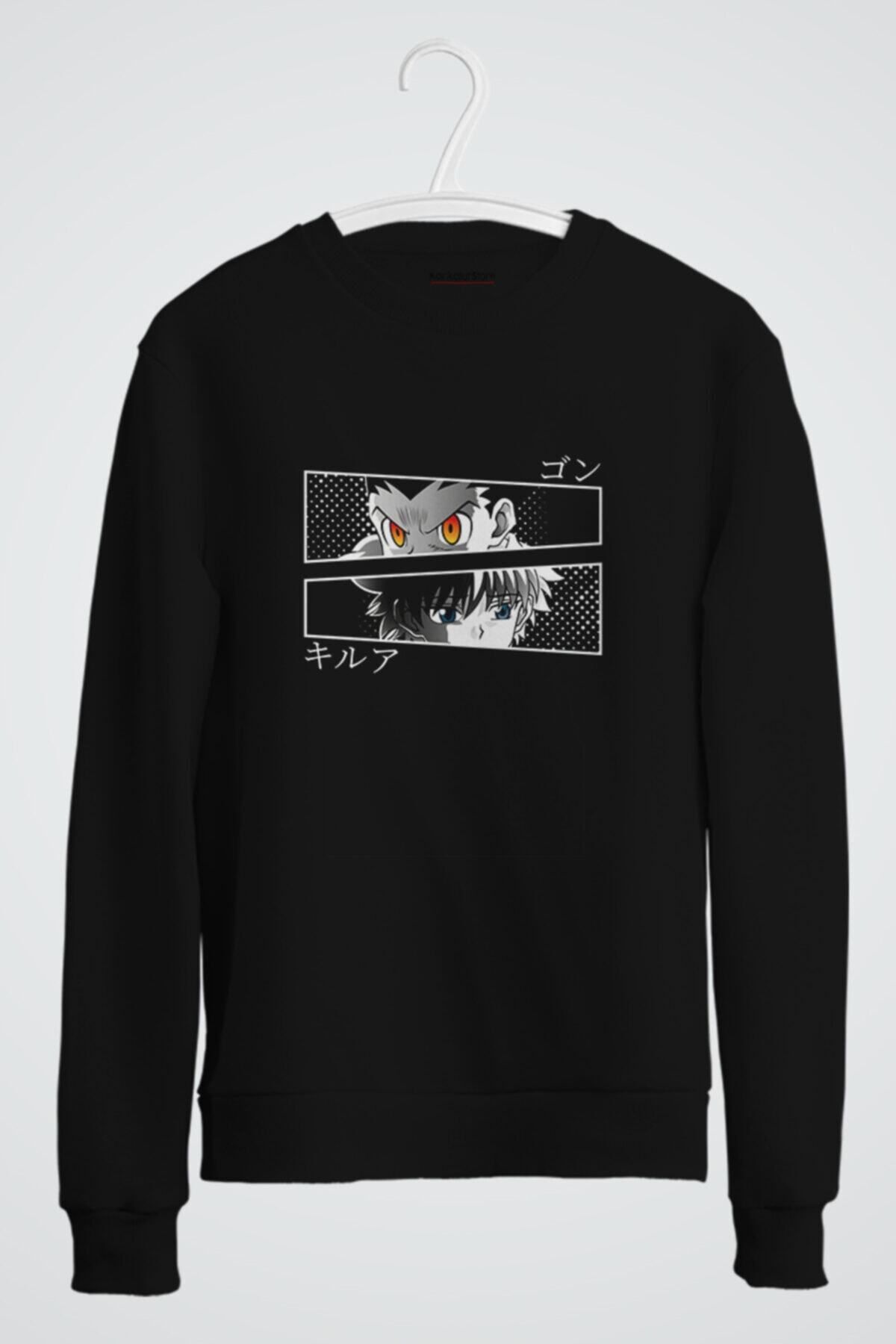 karikatürstore Killua And Gon Anime Baskılı Sweatshirt