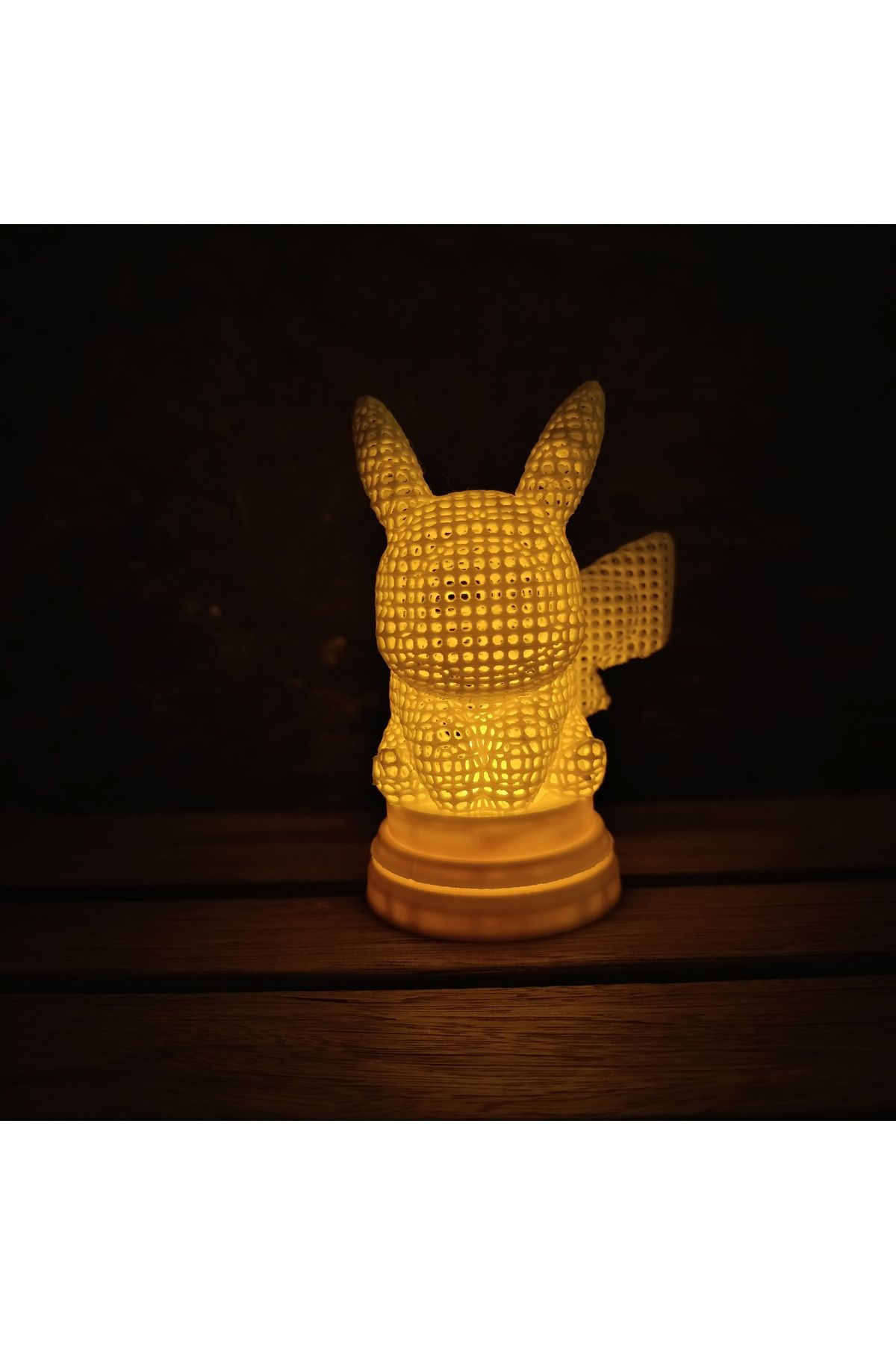 Mey3DDesign Pikachu Led Tealight Lamba, Sarı