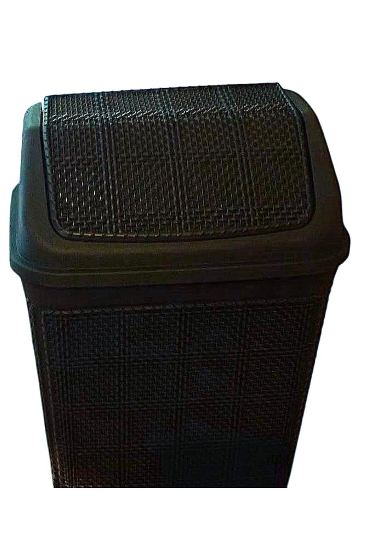 teknotrust 6,5 Lt Siyah Plastik Klikli Kapaklı Çöp Kovası, Çok Amaçlı ve Şık Tasarım
