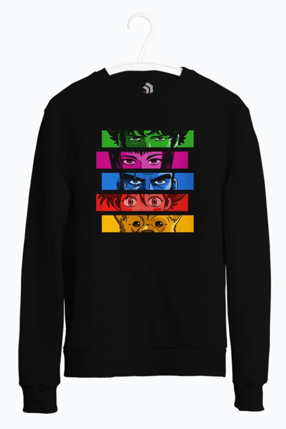karikatürstore Too Good, Too Bad Anime Baskılı Kapşonlu Sweatshirt
