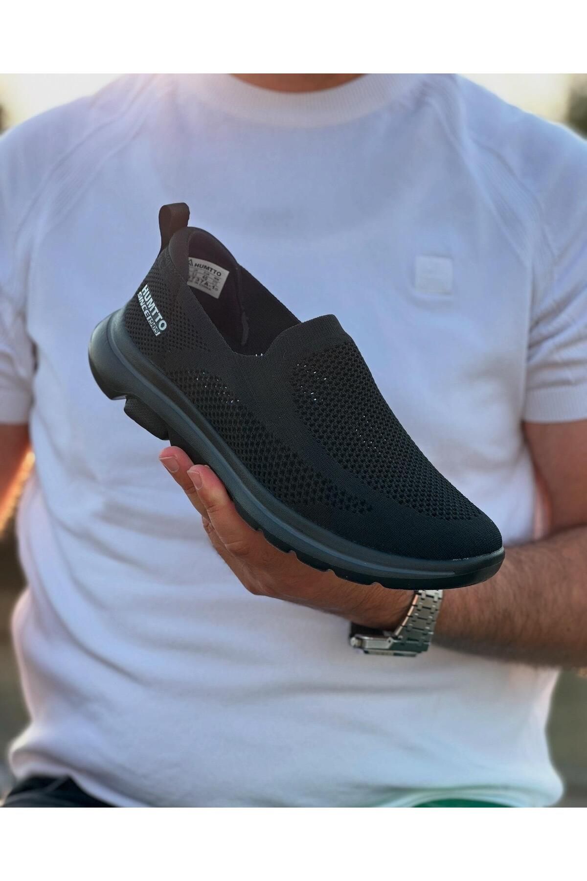 ByItallanoshoes BLACK PERGE 0391 KETEN AİR TABAN GÜNLÜK ERKEK SNEAKER AYAKKABI
