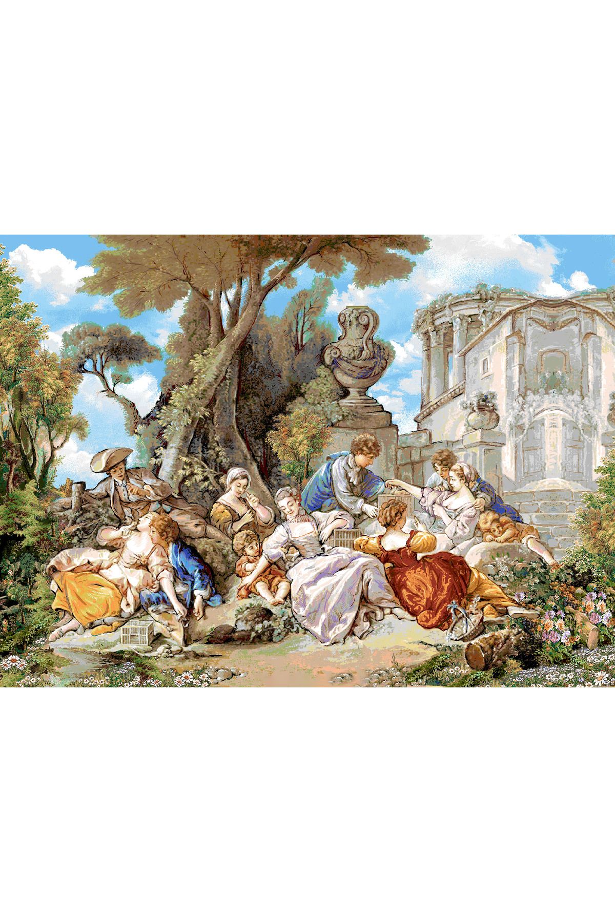 Niva Figüratif Seri-54B Dokuma Goblen Kumaş - Romeo ve Juliet 6