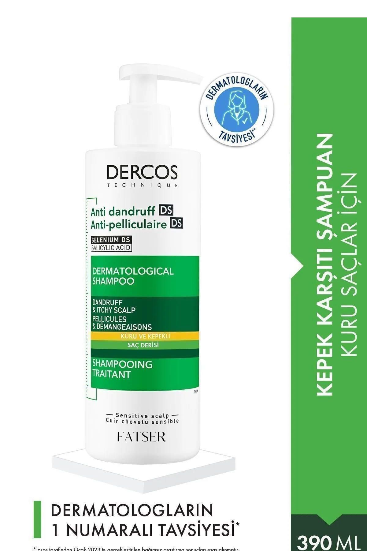 Fatser Dercos Anti-Dandruff Kepek Karşıtı Şampuan Kuru Saçlar 390 ml