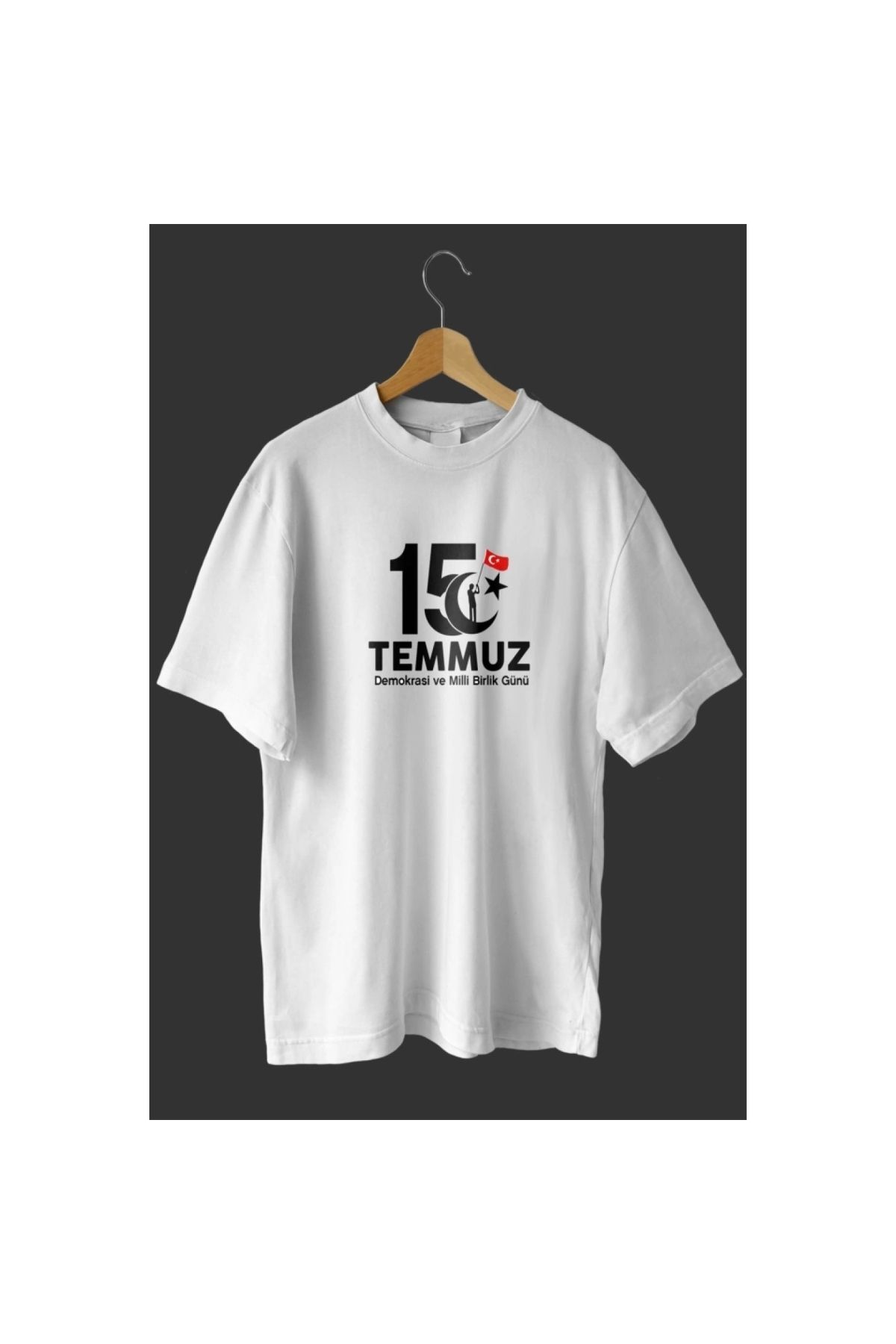Marsilyan - 15 Temmuza Özel Tasarım Baskılı Tshirt