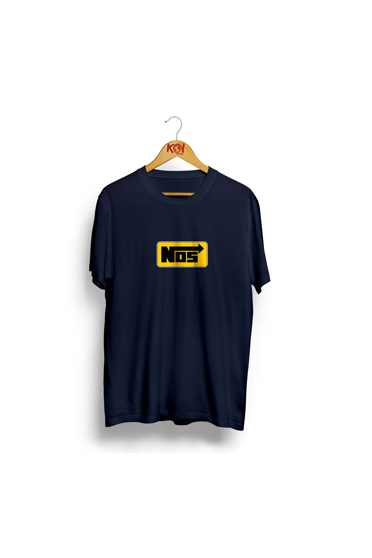 Butik NOS baskılı / Erkek Lacivert Renk T-Shirt / %100 Pamuk Premium Quality / Regular Fit