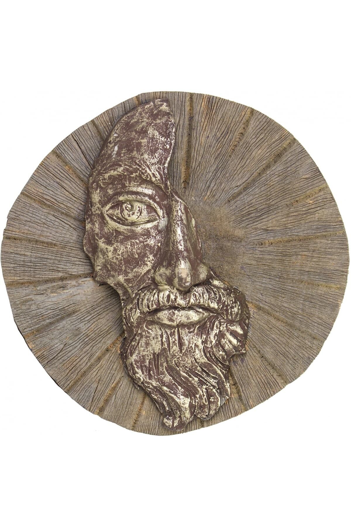 Elioure Şık Kahverengi Duvar Maskesi, 24x10 cm, Dekoratif ve Estetik Tasarım