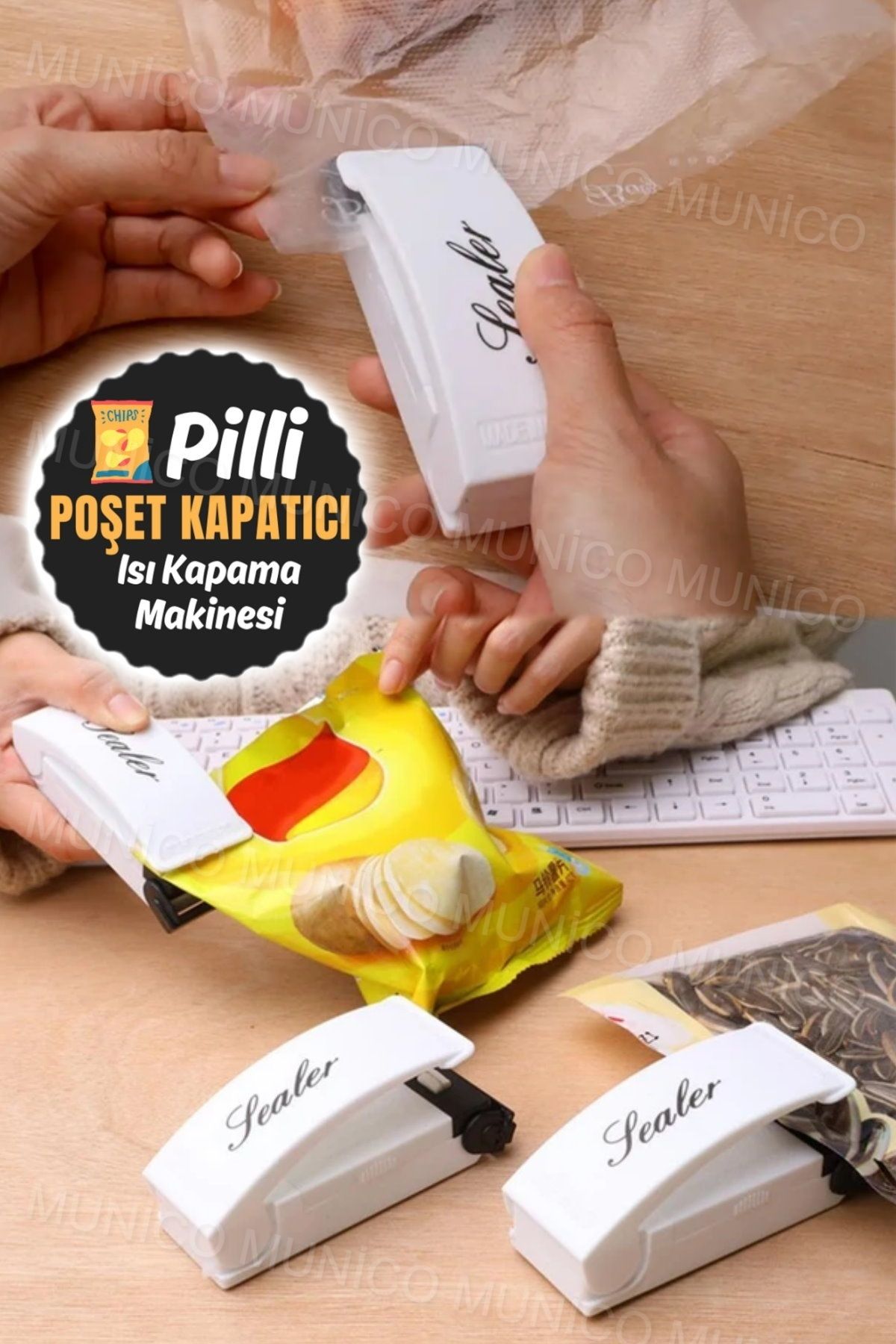 imka Poşet Ağzı Kapama Makinesi Poşet Kapatıcı Yapıştırma Kapama Aleti Mini Poşet Kapatıcı Press Makinesi