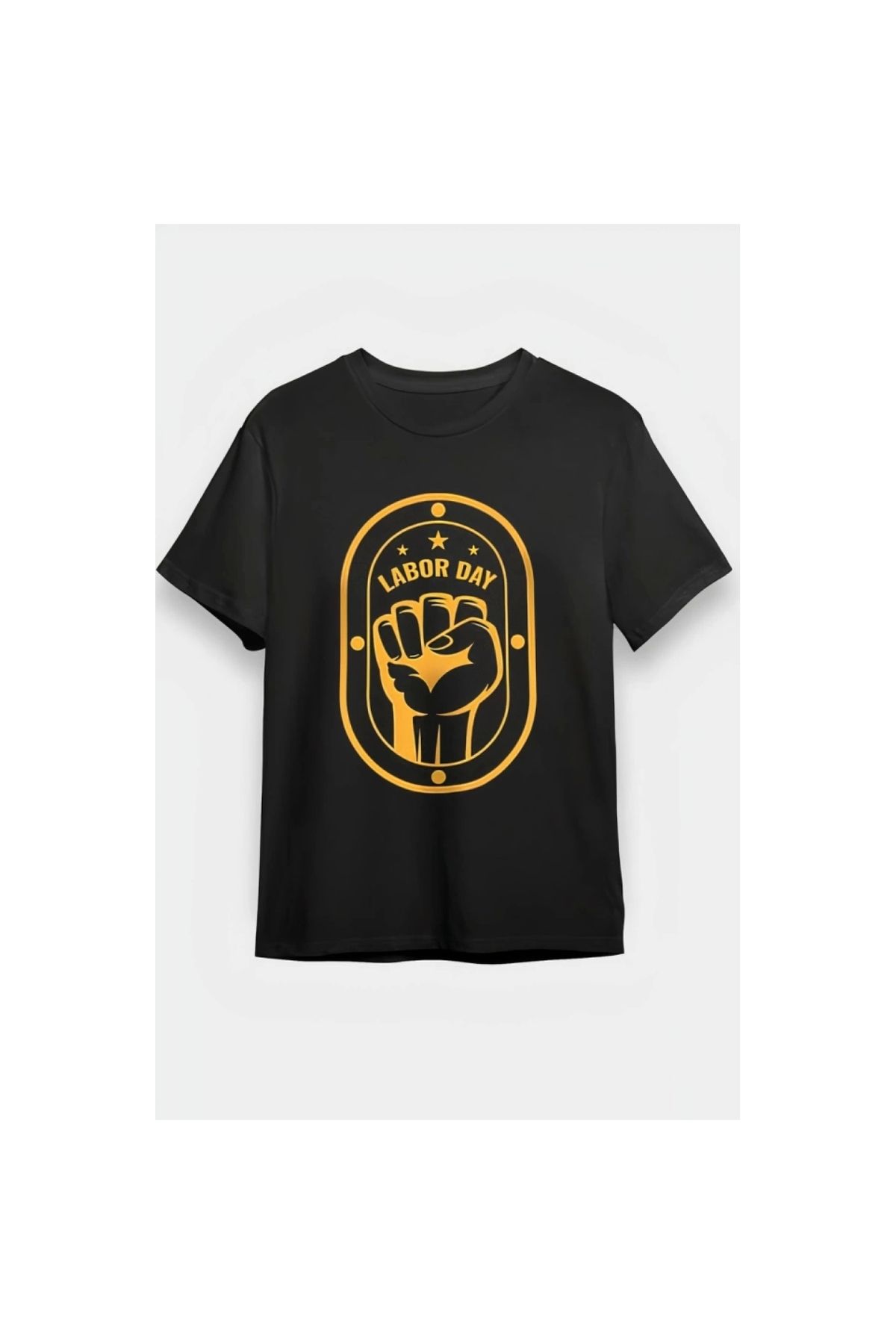 Marsilyan - 1 Mayıs Emekçilerimiz İçin Özel Tasarım LABOR DAY Baskılı Tshirt