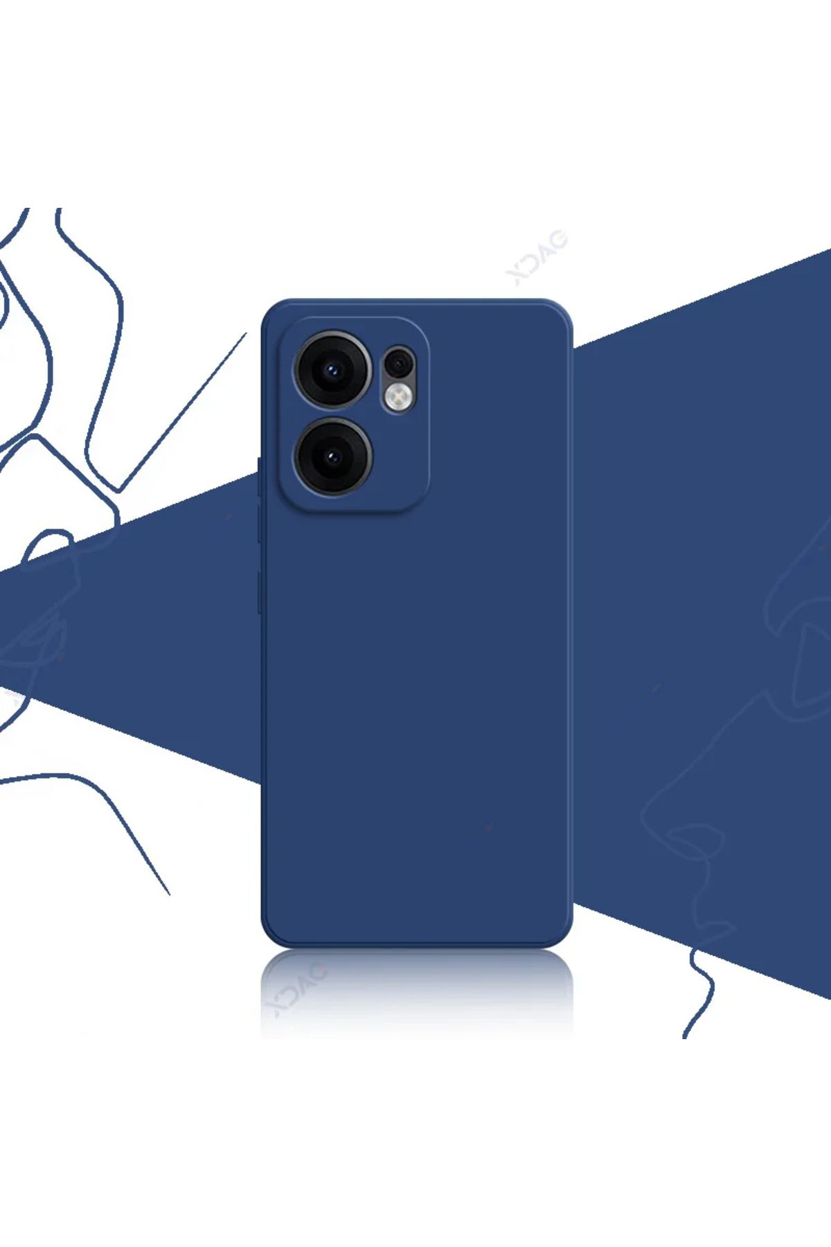 GRABONO Oppo Reno 13F 5G Kılıf Kamera Korumalıdır Kadife İç Kaplama Mat Premium Seri