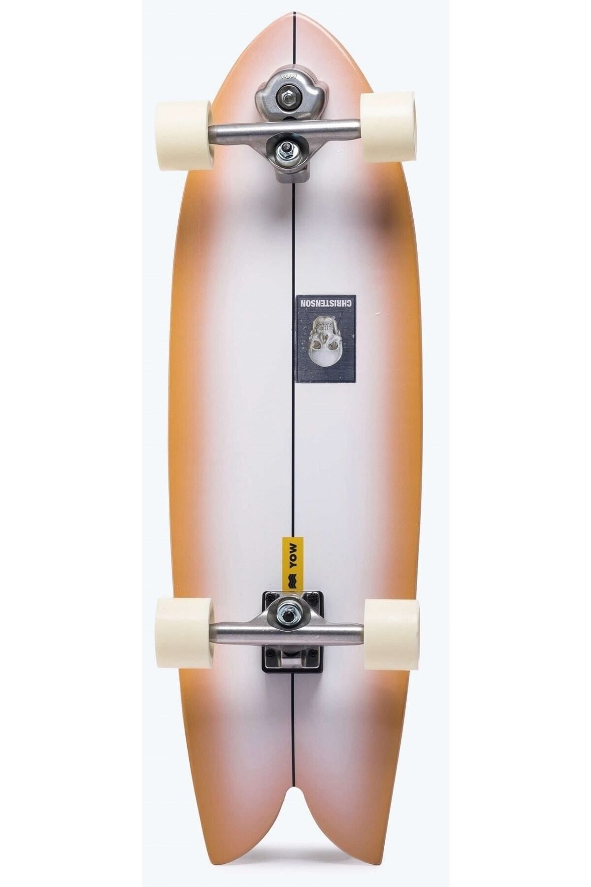 teknotrust Beyaz Chawk Christenson Surfskate, kayma keyfi ve stil dolu spor deneyimi