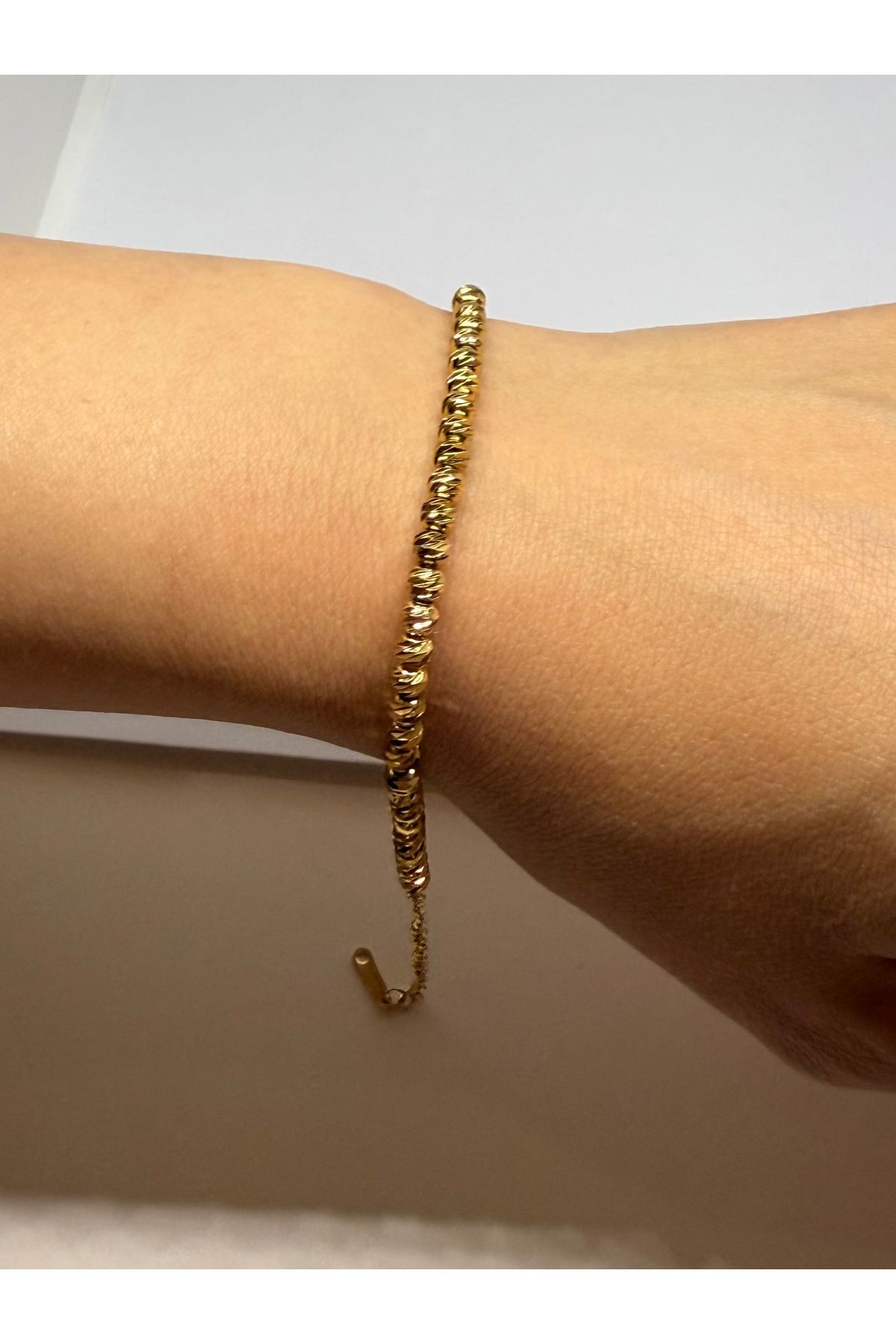 Gulsah's Store Çelik gold dorika bileklik