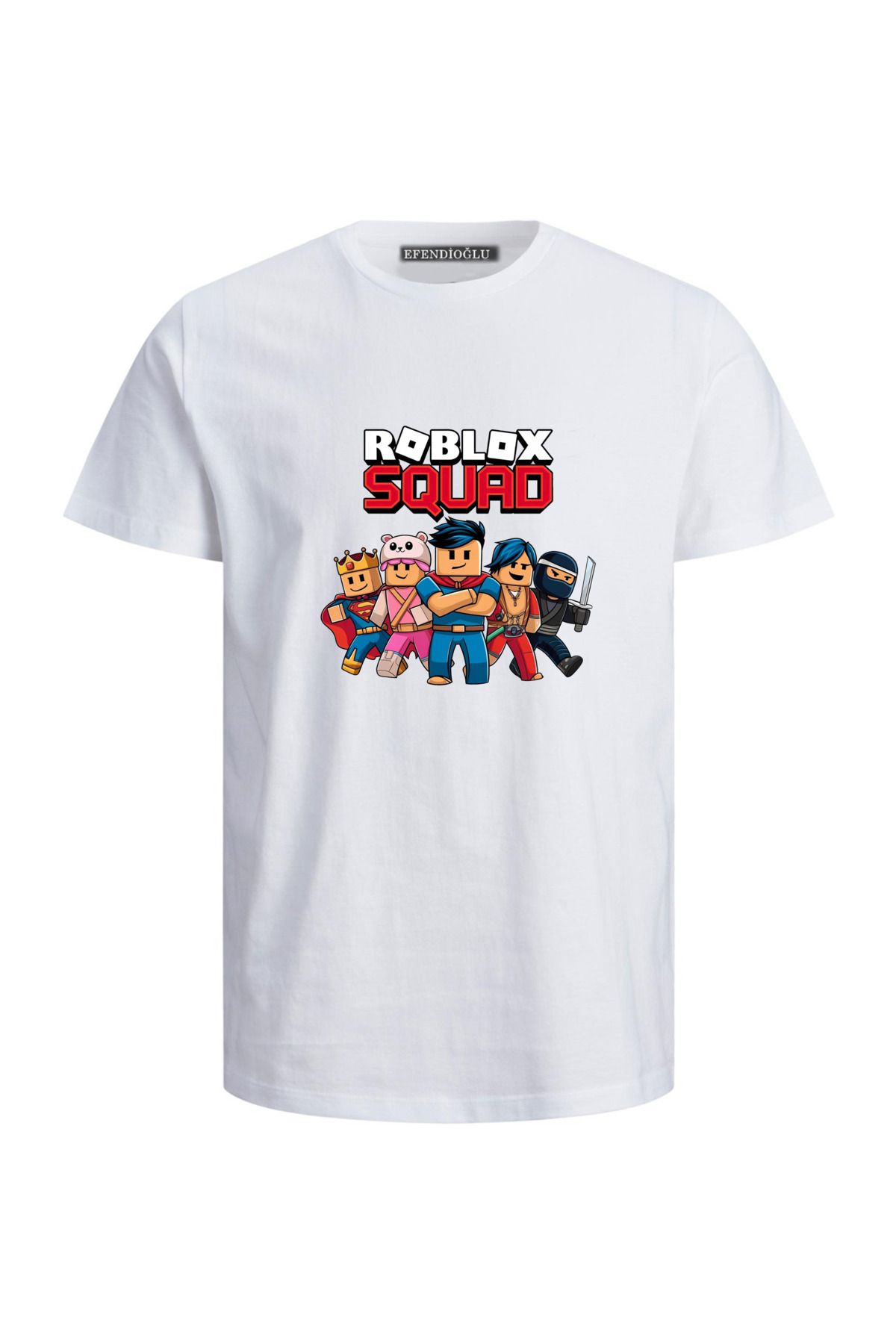 Efendioğlu Design ROBLOX SQUAD BASKILI PAMUKLU ÇOCUK TSHİRT