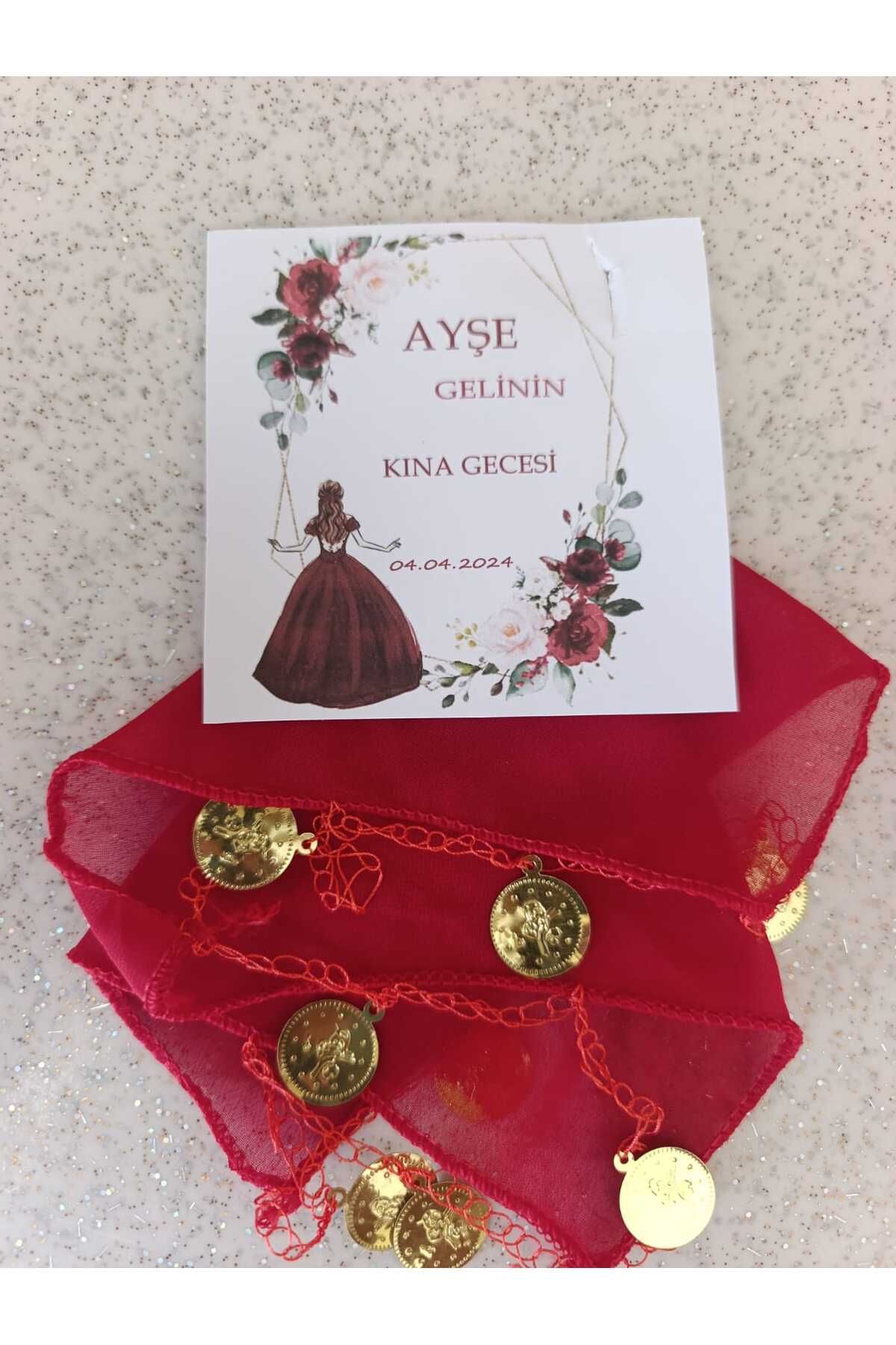 Home Halay Mendili - Kartlı Hediyelik 10 Adet, Gelin Damat Düğün Kına Sünnet Nişan