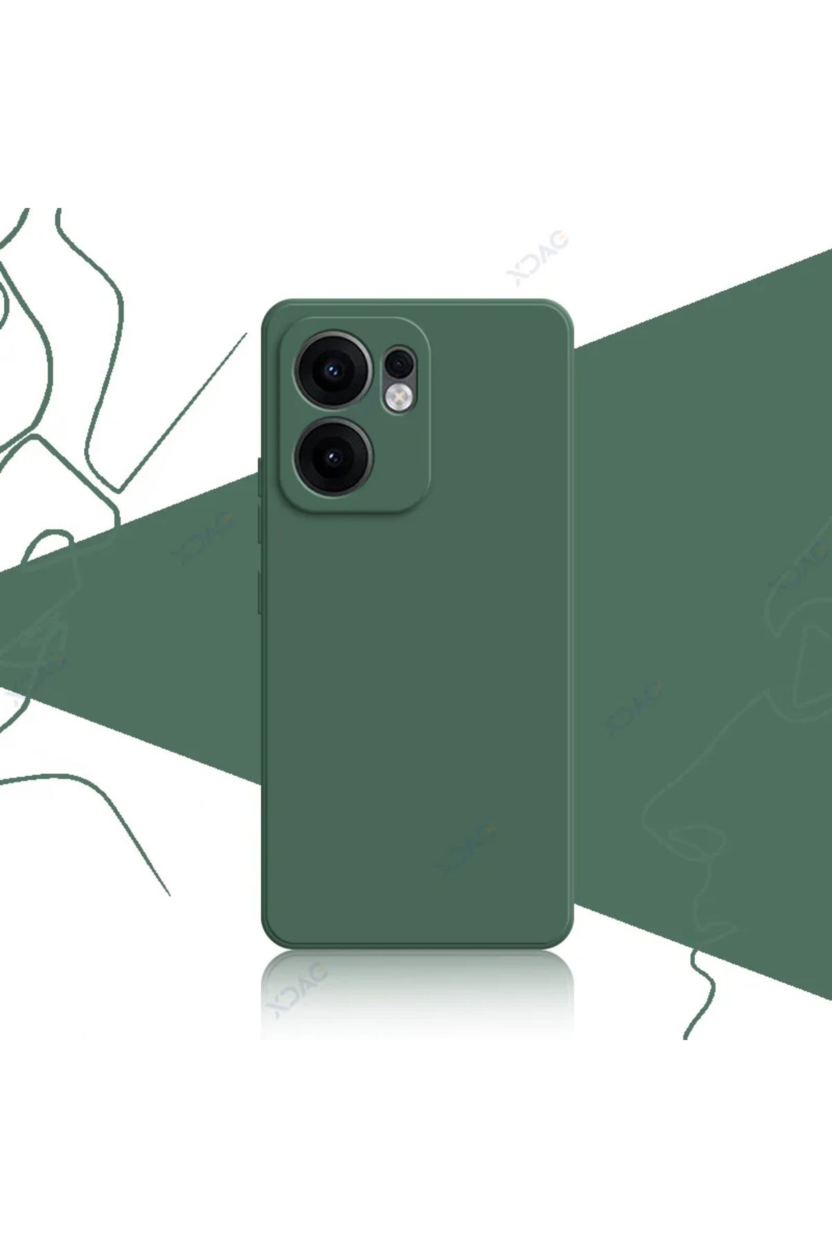 GRABONO Oppo Reno 13F 5G Kılıf Kamera Korumalıdır Kadife İç Kaplama Mat Premium Seri