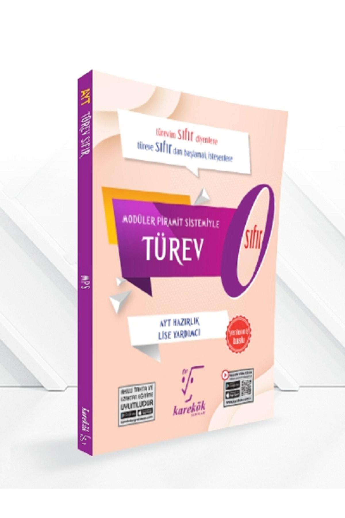 Evrensel İletişim Yayınları Karakök Türev Sıfır / Karakök Türev 0 / Modüler Piramit Sistemi / Türev'im Sıfır Diyenlere