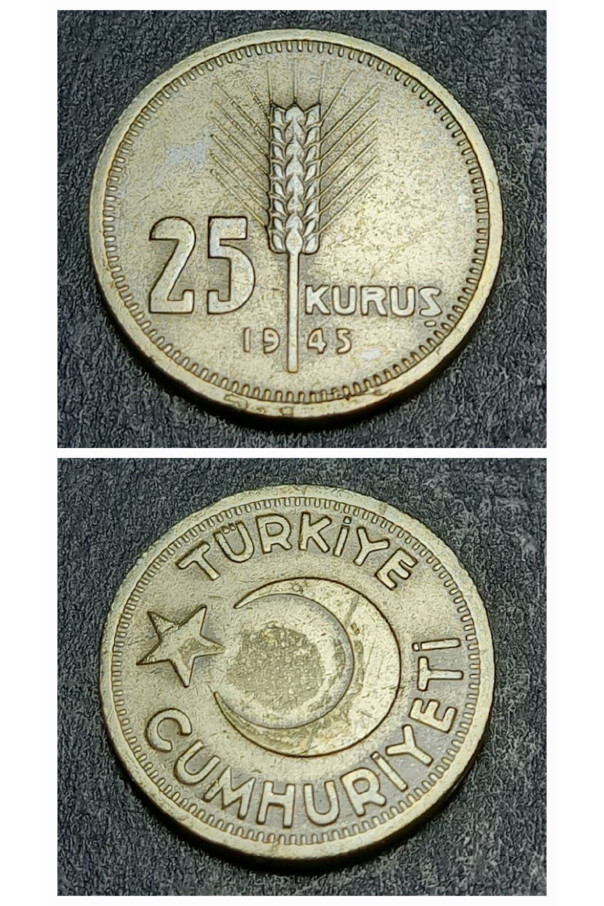escoines koleksiyon 39963685701d88a916 Darphane Setinden Çıkma 1945 25Kuruş Eski Madeni Para