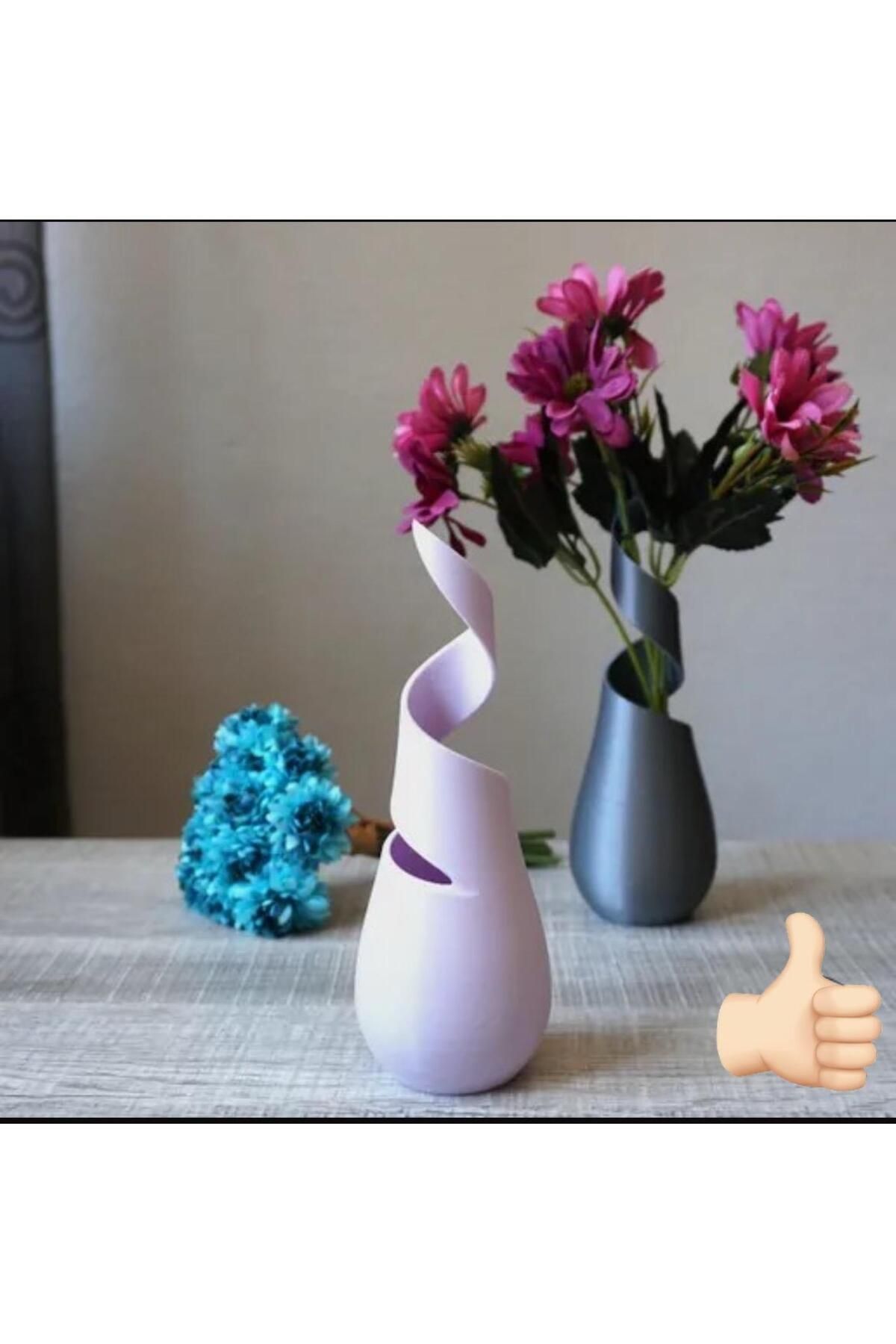 TIGEA Accessories SARMAL BETON DEKORATİF MODERN TARZ VAZO