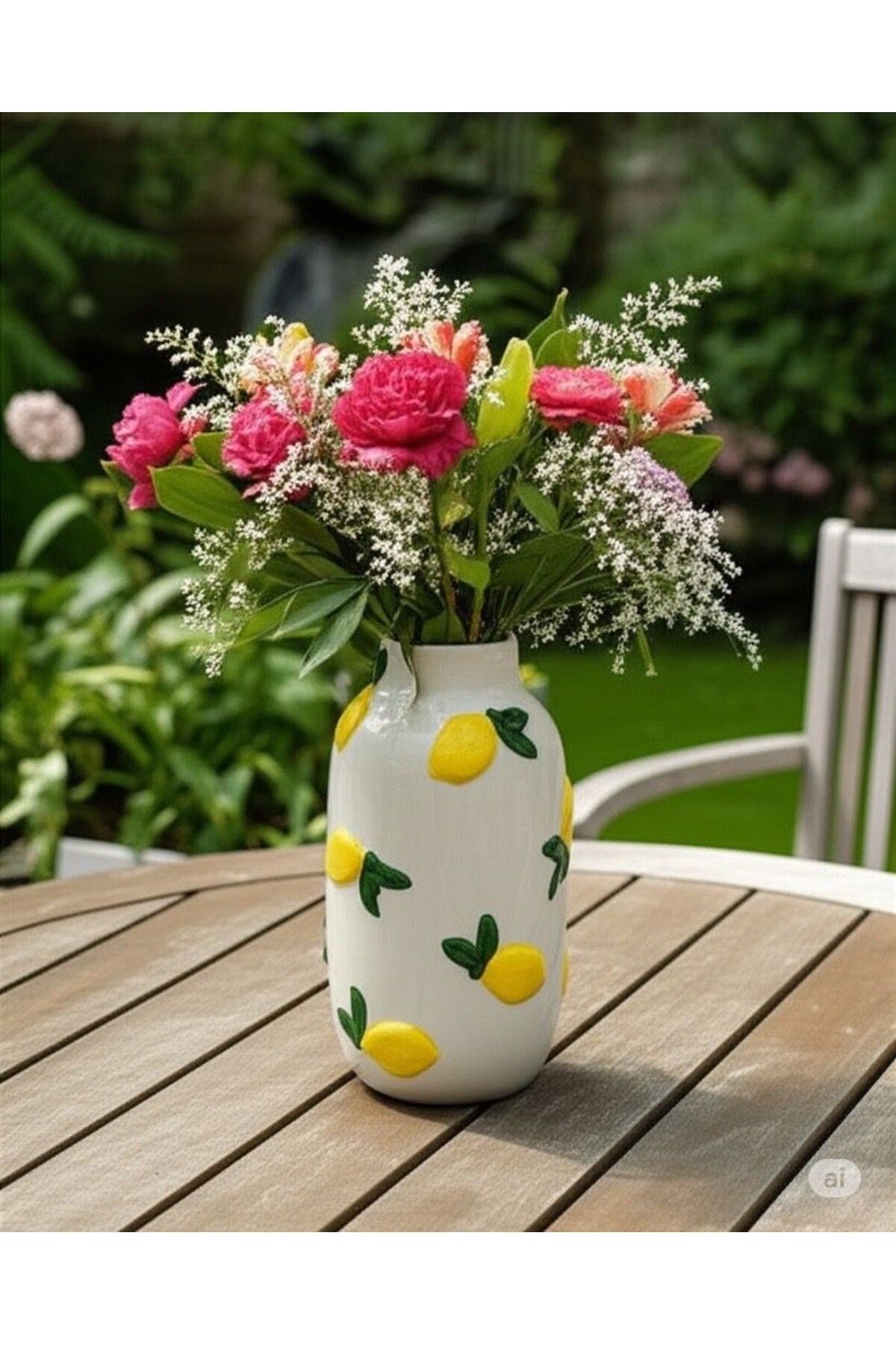 babil concept Seramik Limon Vazo