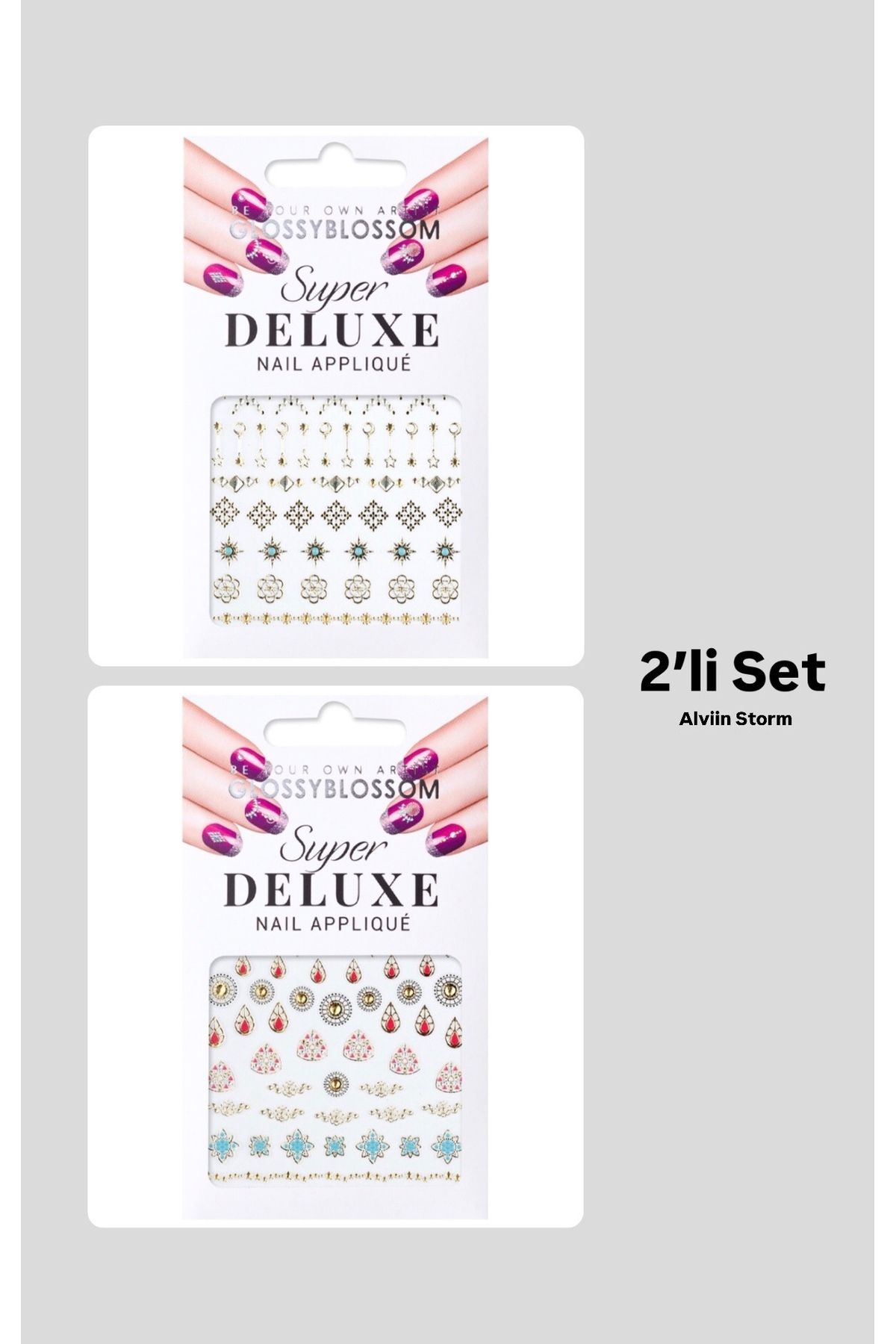 GLOSS 2’li GlossyBlossom Tırnak Sticker 3