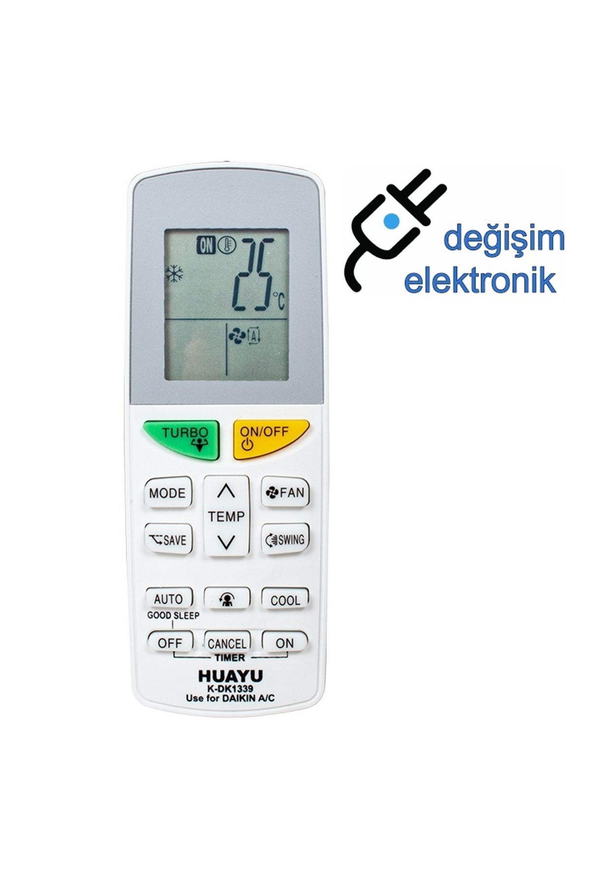 MAZA Daikin Arc417a Uyumlu Klima Kumandası