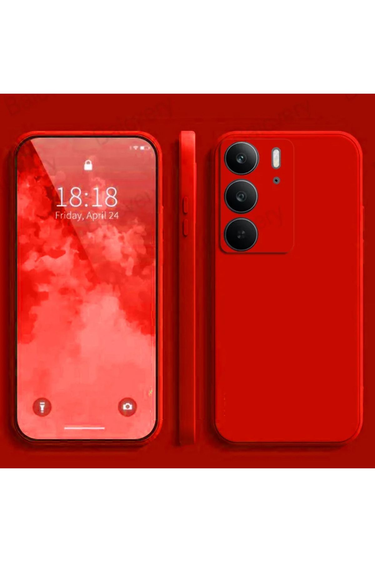 GRABONO Realme C75 Kılıf Kamera Korumalıdır Kadifemsi İç Kaplama Mat Premium Seri