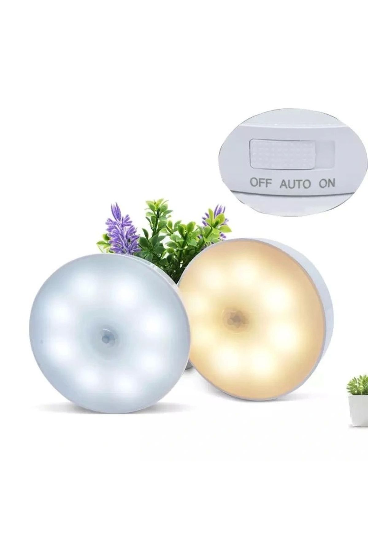 shopwave Şarjlı Sensörlü Gece LED Lambası (5047)