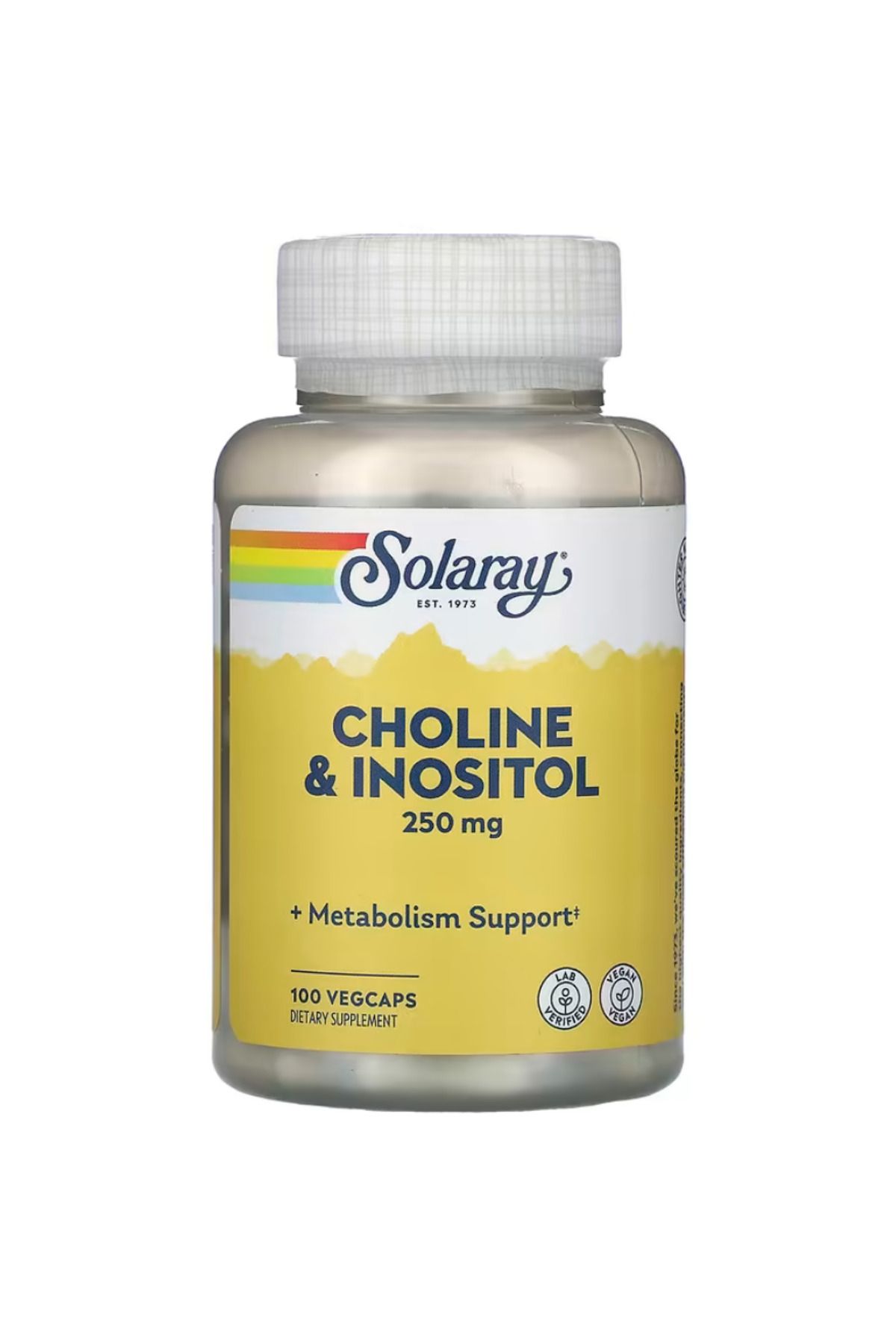 Solaray , Choline & Inositol, 250 mg, 100 VegCaps