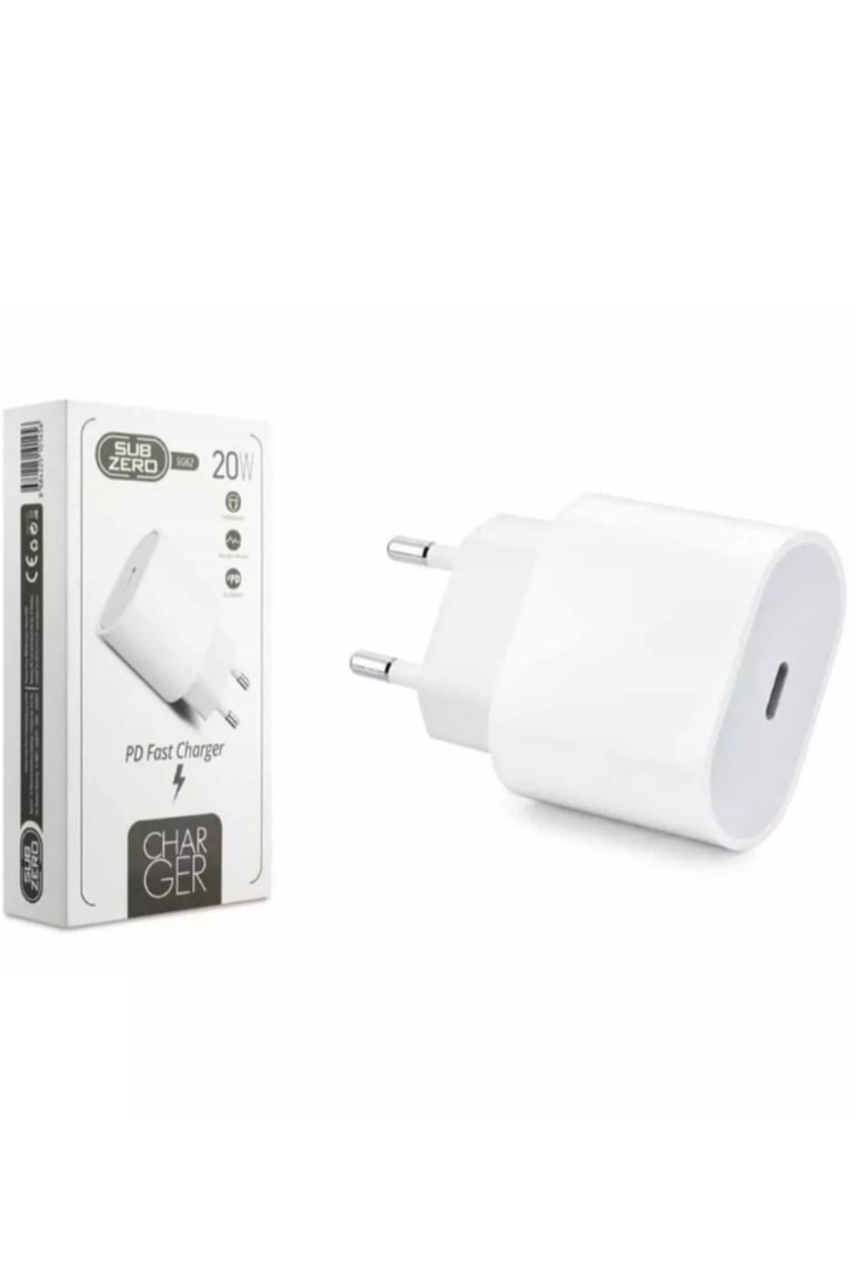 Subzero SG62 20 W PD Hızlı Şarj Başlığı | Type‑C Ev/Araç Adaptör