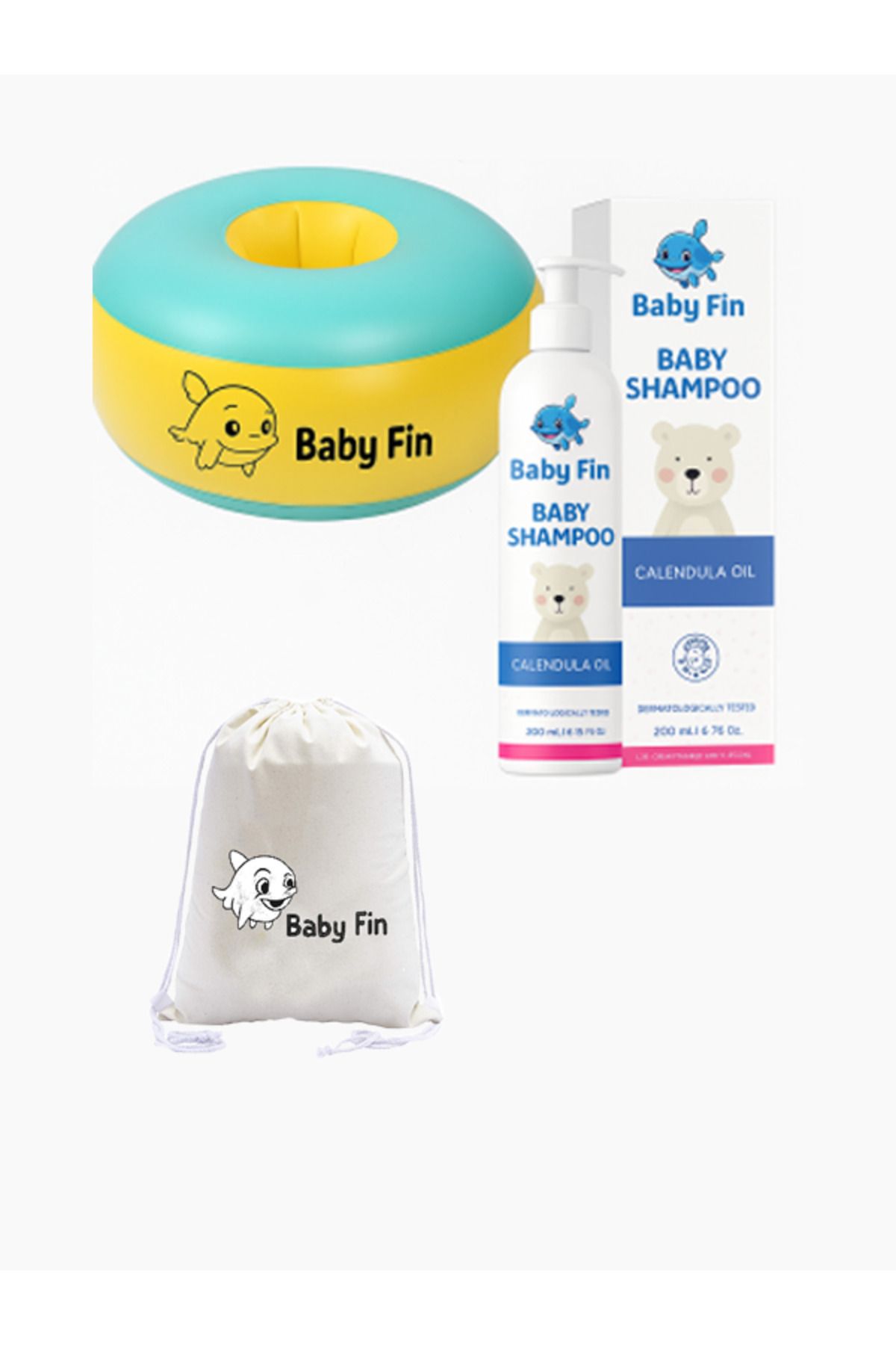 teknotrust Çocuklar İçin Renkli Yüzme Kolluğu ve Bebek Şampuanı 200 ml