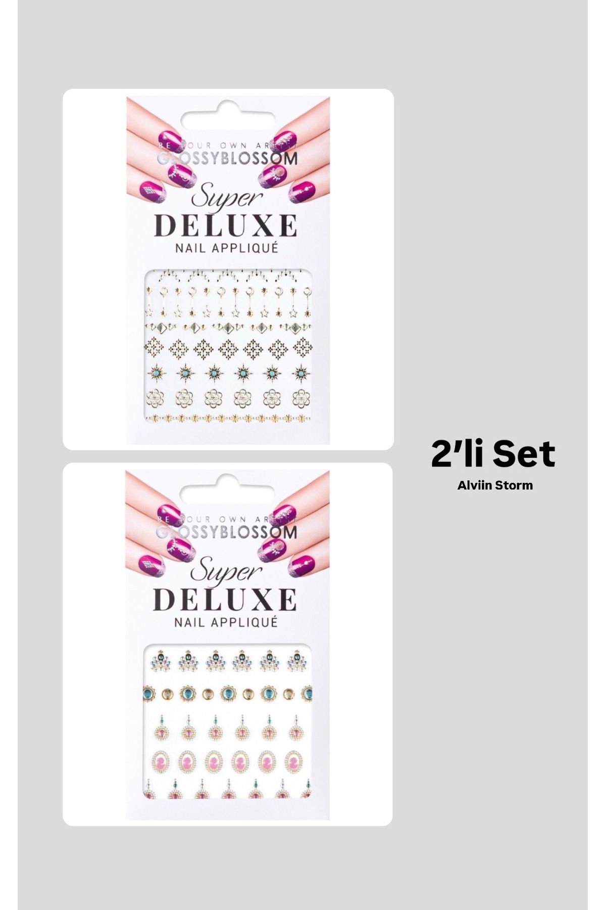 GLOSS 2’li GlossyBlossom Tırnak Sticker 2