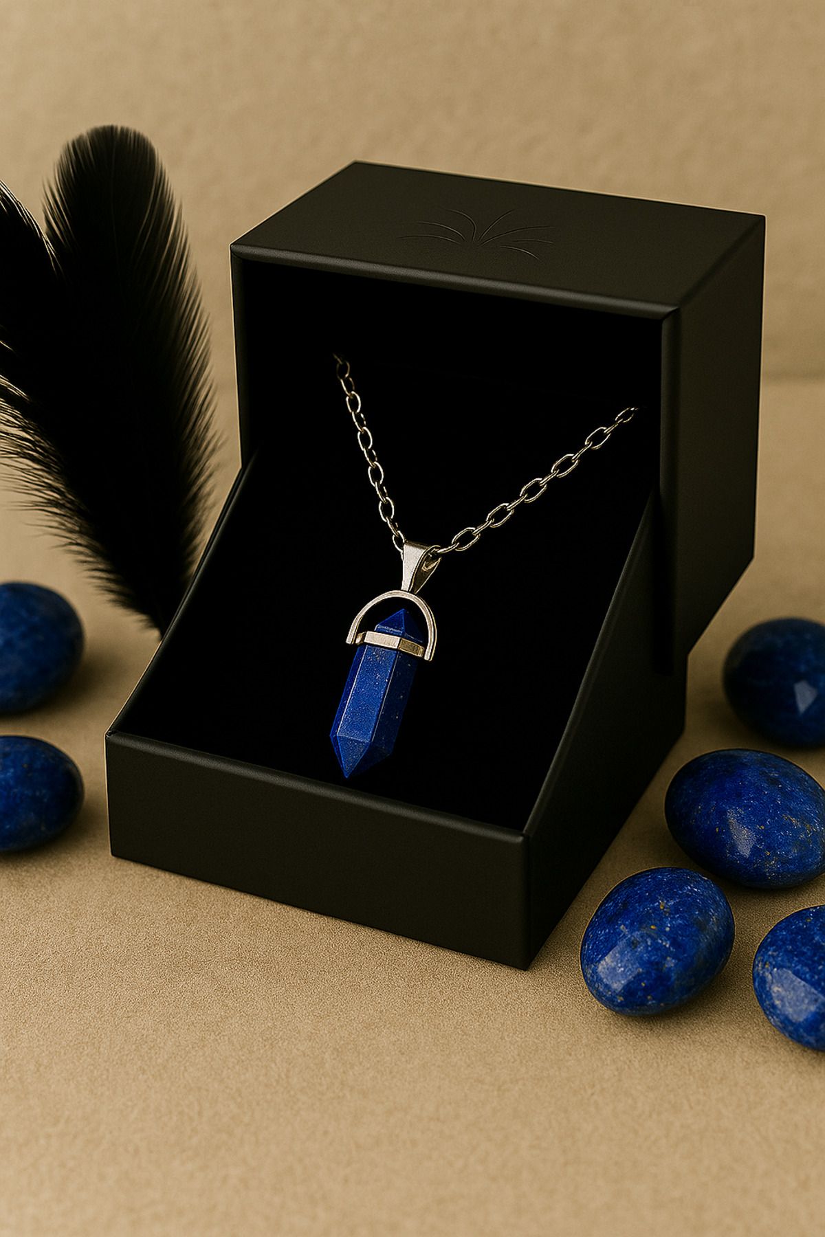 ALLONA Terazi Burcu UNISEX Lapis Lazuli Doğal Taş