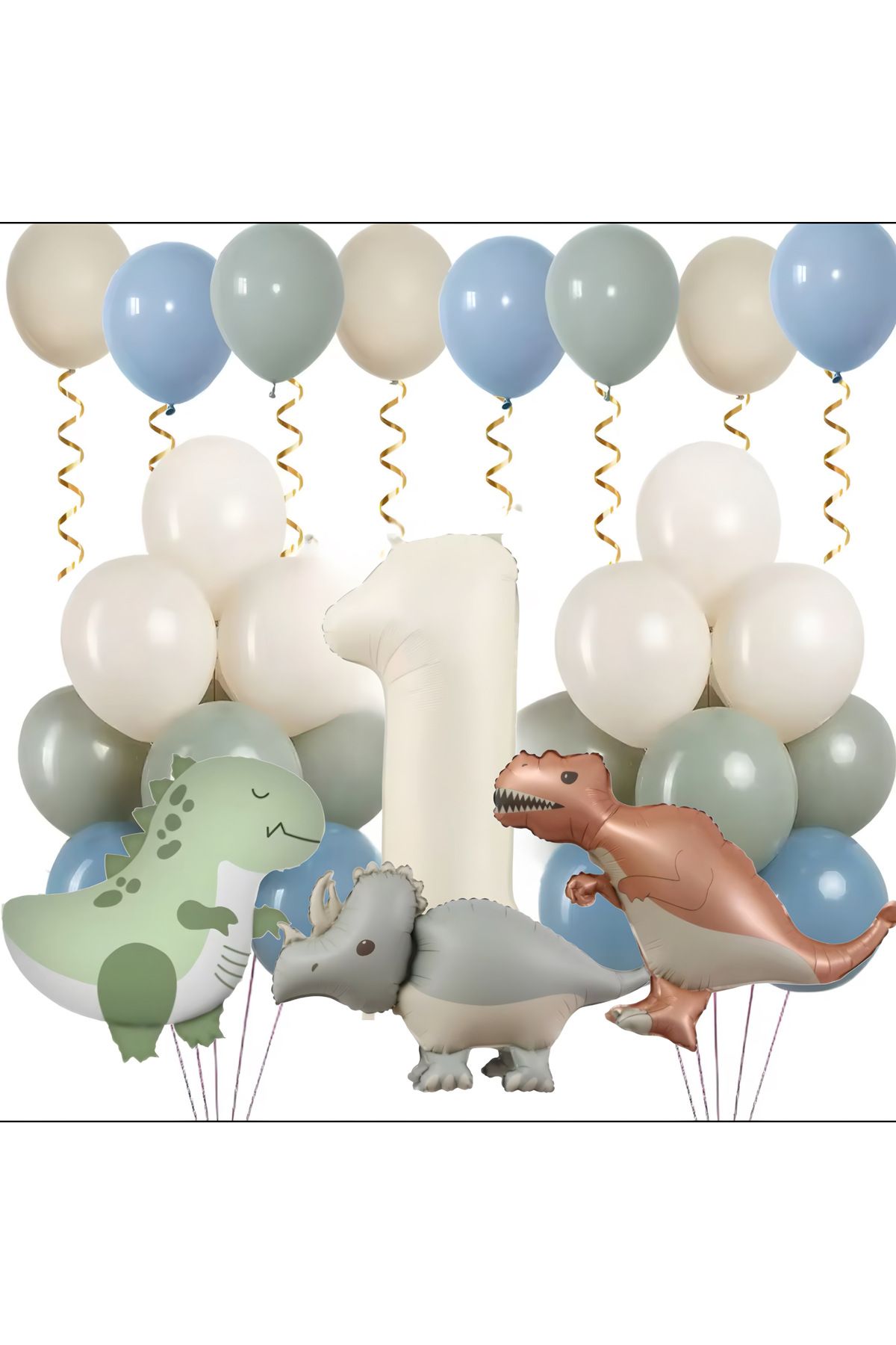 Öztürkpartievi 1 Yaş Retro Dinozor Balon Seti