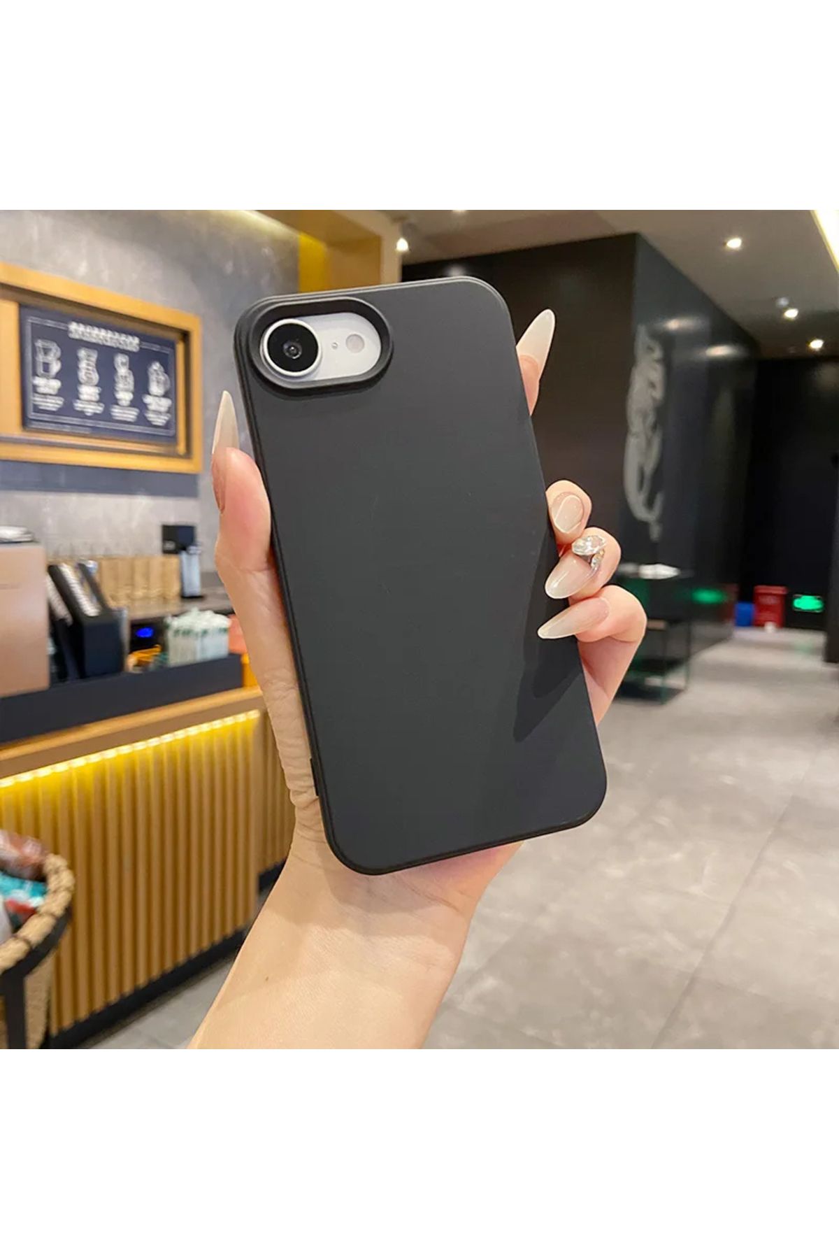 GRABONO Apple iPhone 16E Kılıf Kamera Korumalıdır Kadifemsi İç Kaplama Mat Premium Seri