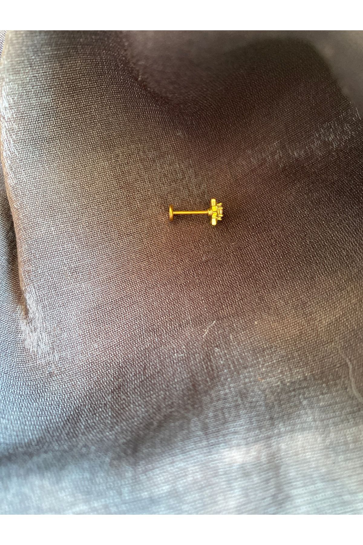 satirus Çiçek şeklinde Gold helix tragus kıkırdak piercing Çelik