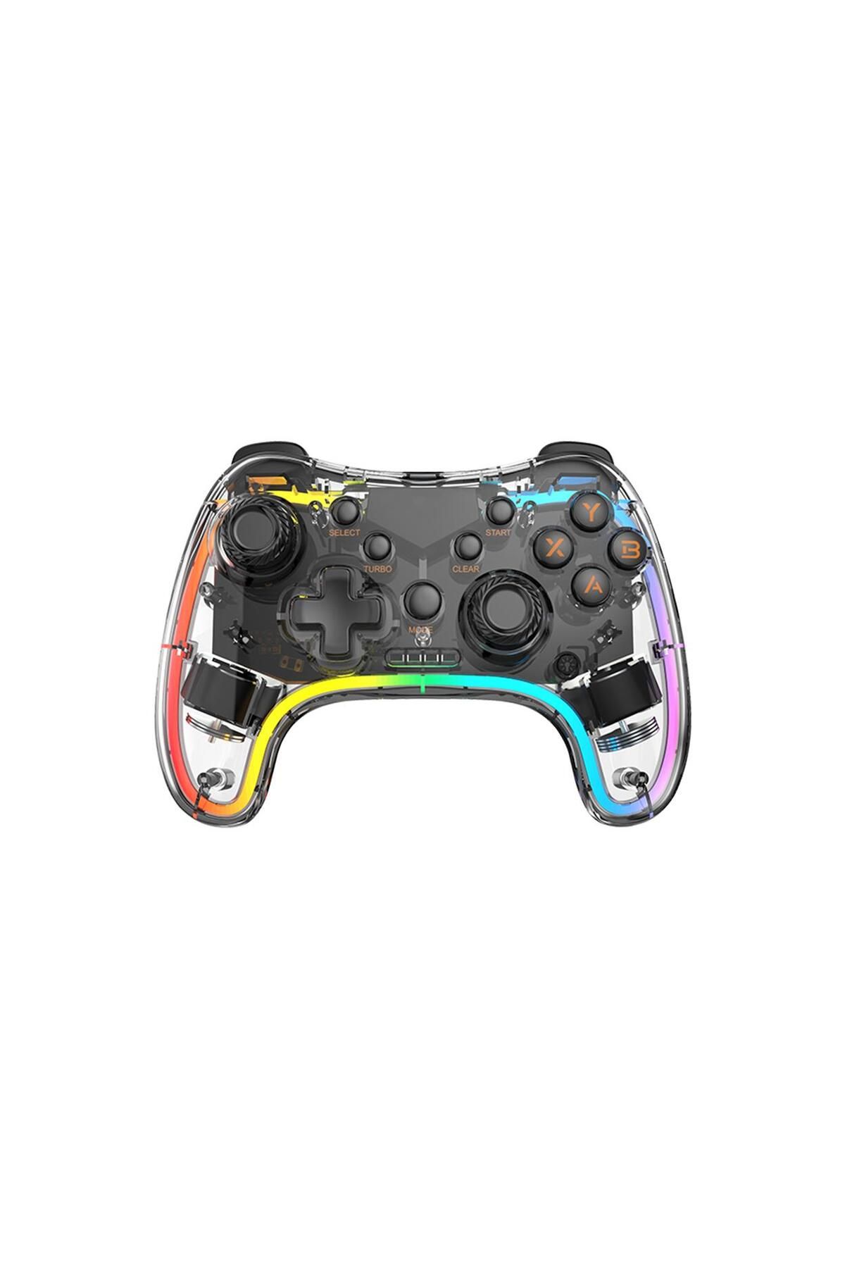 OEM Frisby FGP-3856BT Android-IOS-PC Windows-P4-P3-Nintendo Bluetooth Kablosuz RGB Işıklı Game Pad