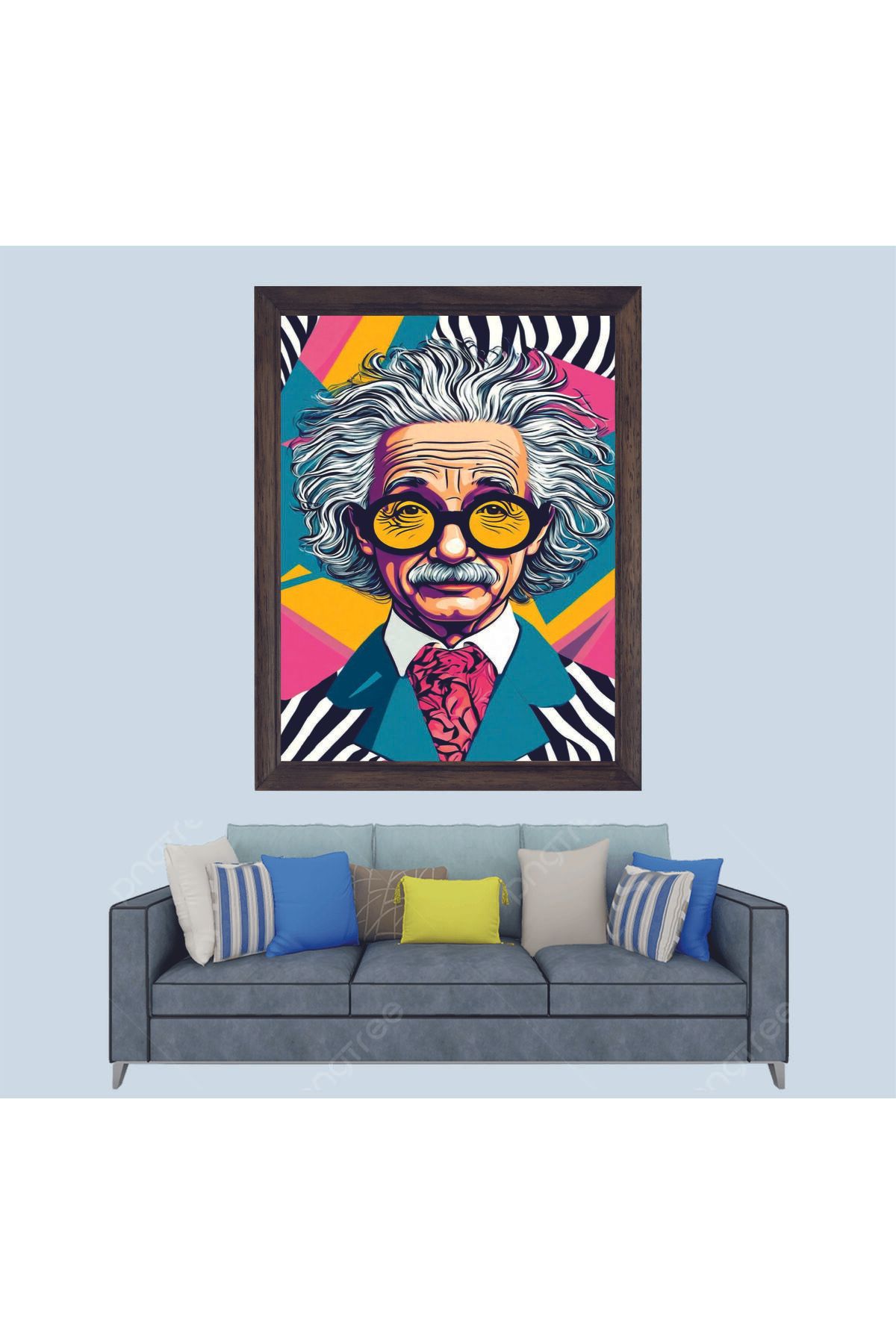 Lioncraft Albert Einstein Çerçeveli Duvar Tablosu 20x30 cm