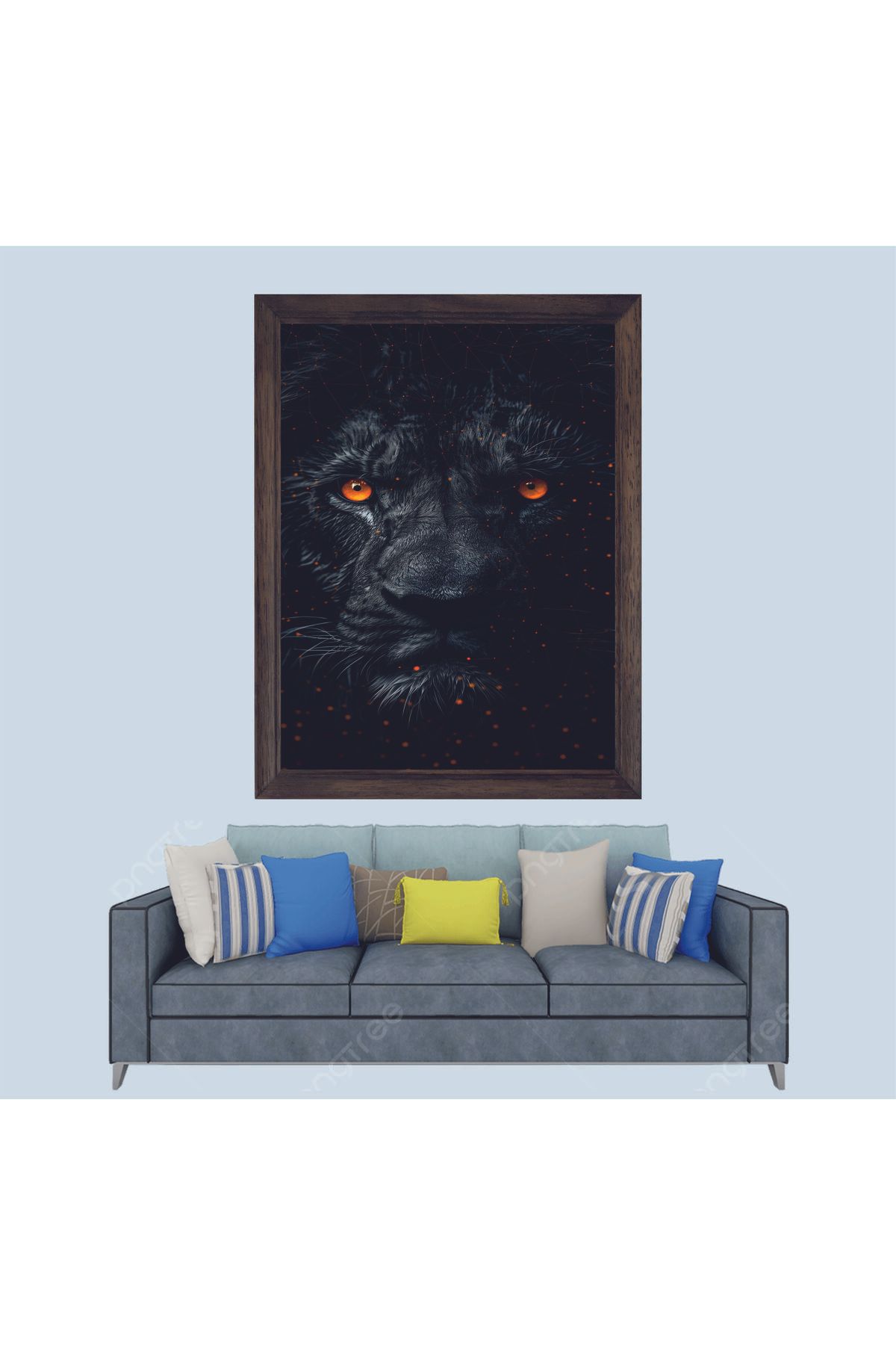 Lioncraft Aslam Wallpaper Çerçeveli Duvar Tablosu 30x45 cm
