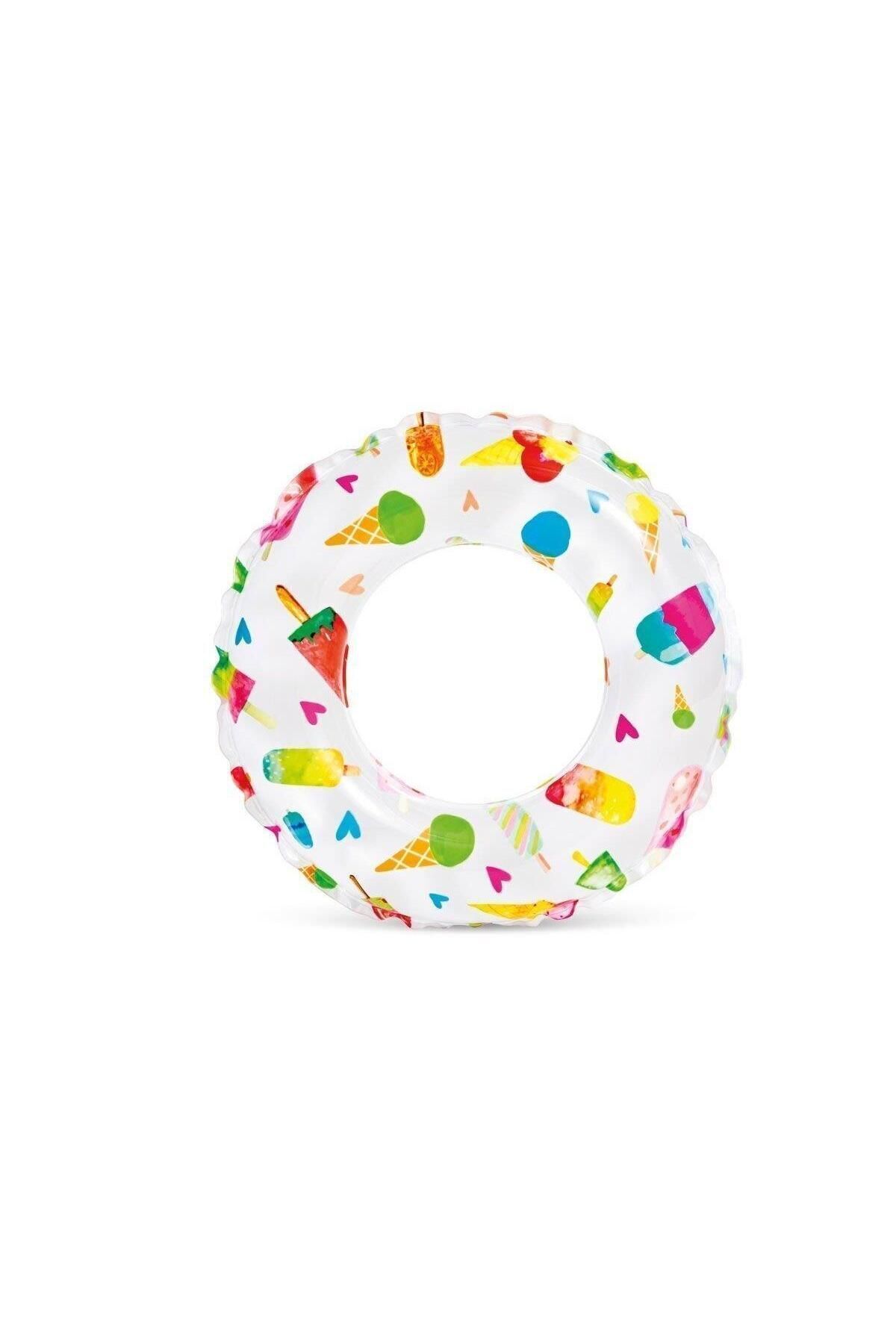 teknotrust Renkli Desenli Simit 61 Cm, Şık ve Eğlenceli Tasarım