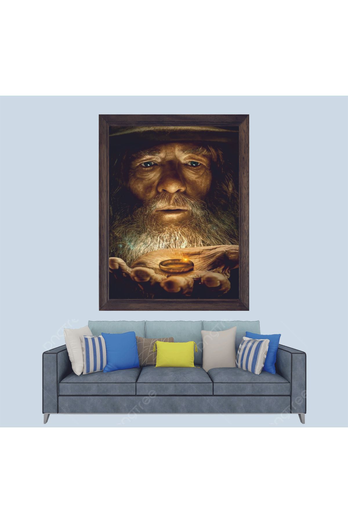 Lioncraft Yüzüklerin Efendisi Gandalf Çerçeveli Duvar Tablosu 20x30 cm