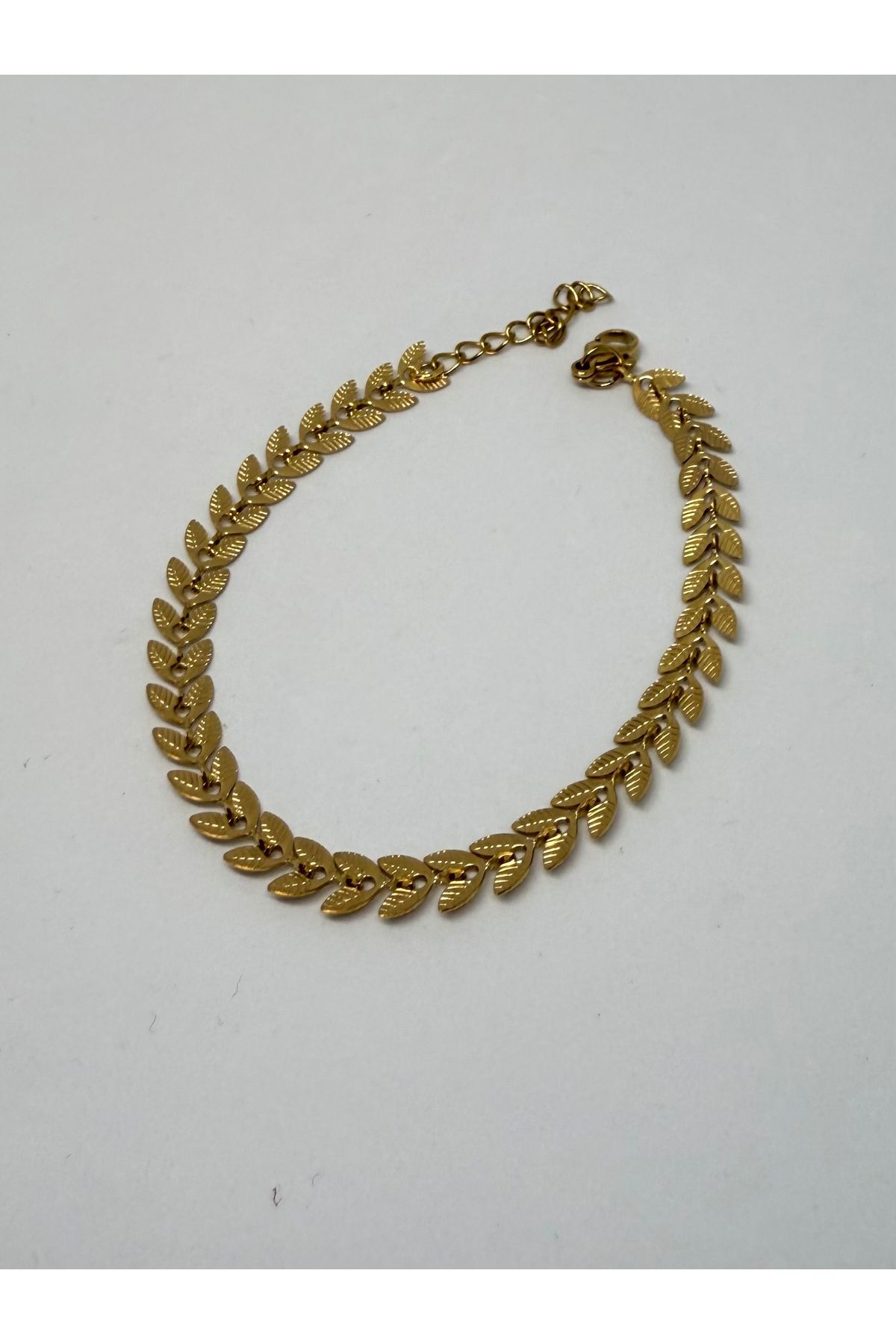 Gulsah's Store Çelik gold kılçık model bileklik