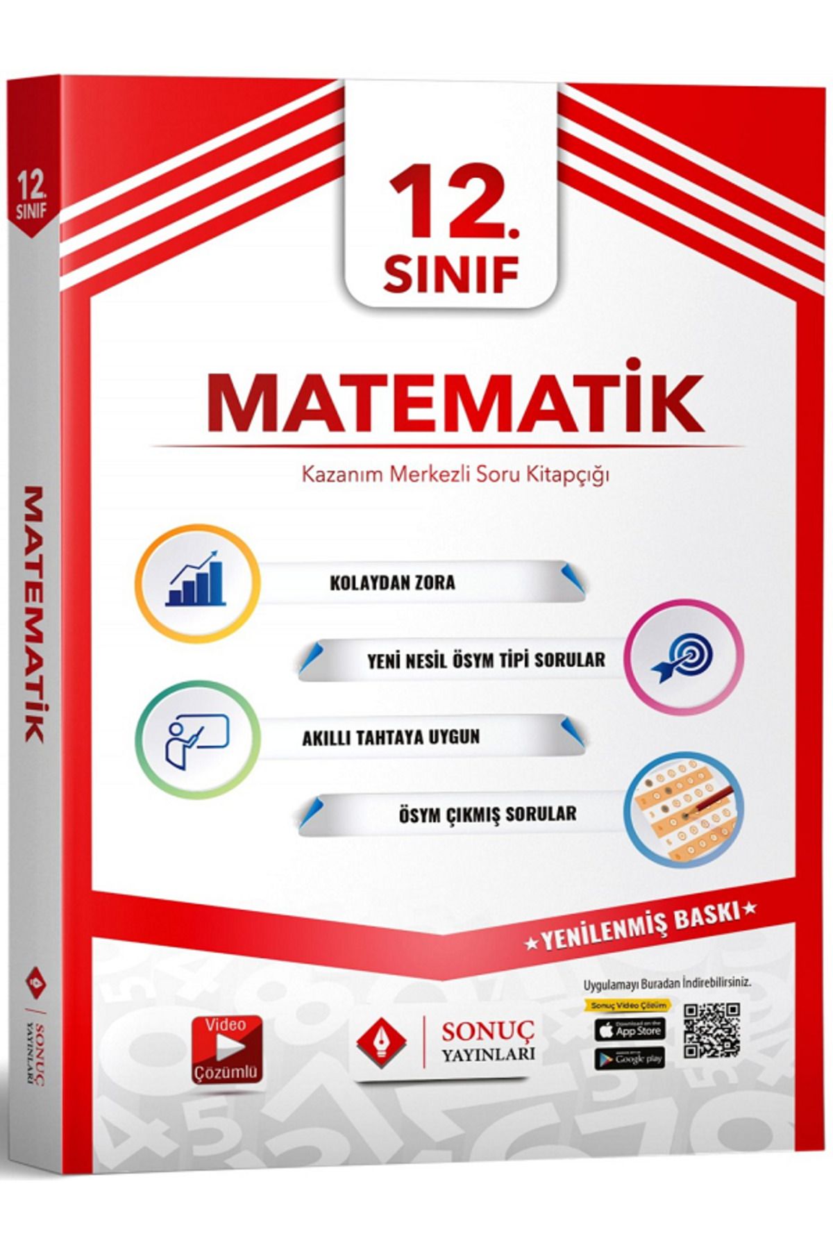 Evrensel İletişim Yayınları 12.Sınıf Sonuç Matematik Modüler Set / Kolaydan Zora / Yeni Nesil ÖSYM Tipi Sorular / Video Çözümlü
