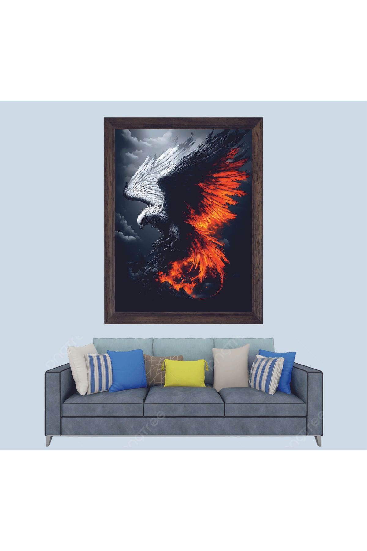 Lioncraft Anka Kuşu Çerçeveli Duvar Tablosu 20x30 cm