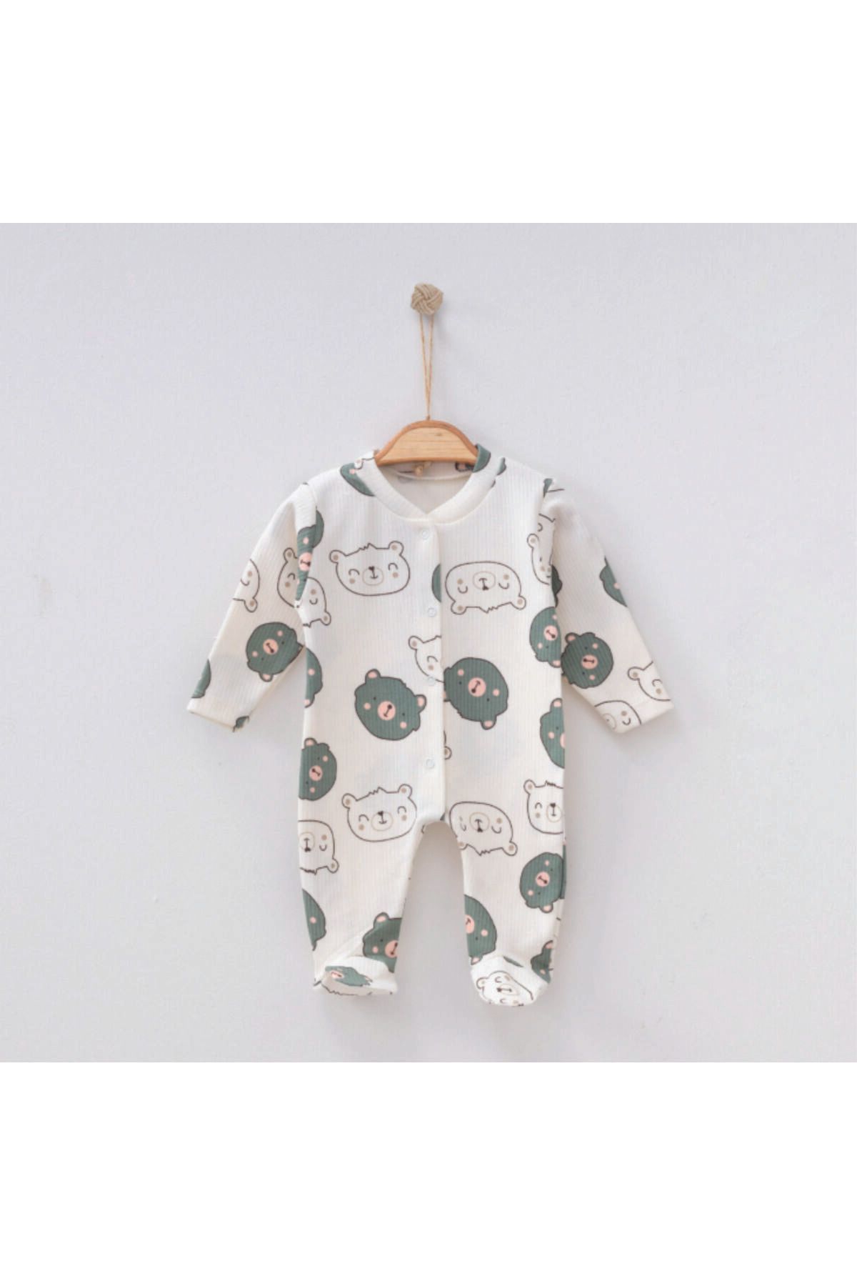 Nayinom Sevimli Ayıcık Baskılı Unisex Tulum