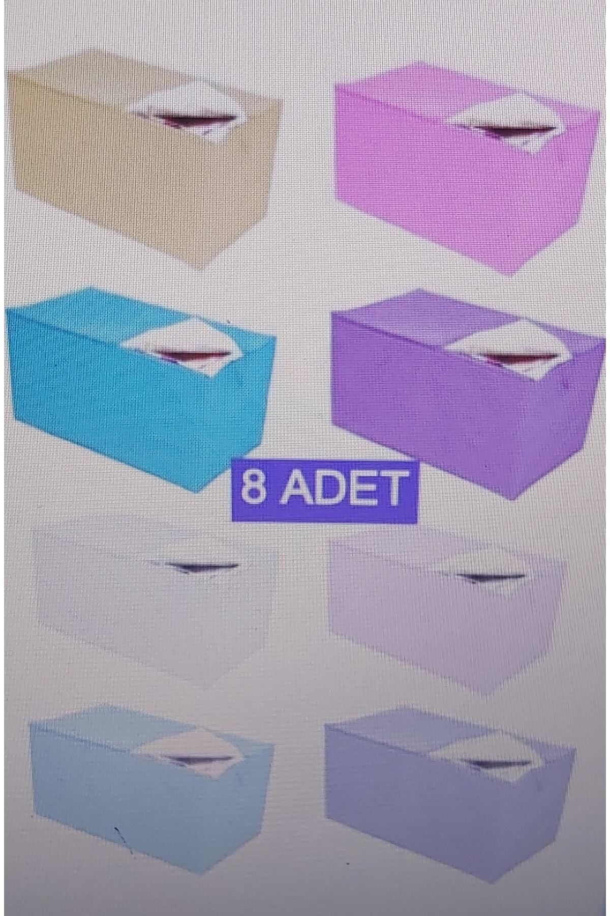 teknotrust 8'li büyük yorganlı saklama kutuları, 100x50x40 cm, dayanıklı ve şık set
