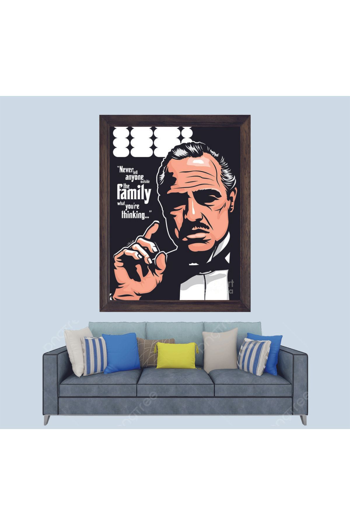 Lioncraft The Godfather Çerçeveli Duvar Tablosu 30x45 cm