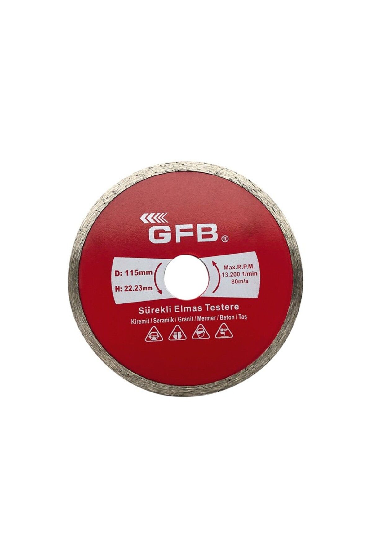 GFB 2381 Beton-Mermer-Granit Kesici 180 Mm Sürekli Elmas Testere