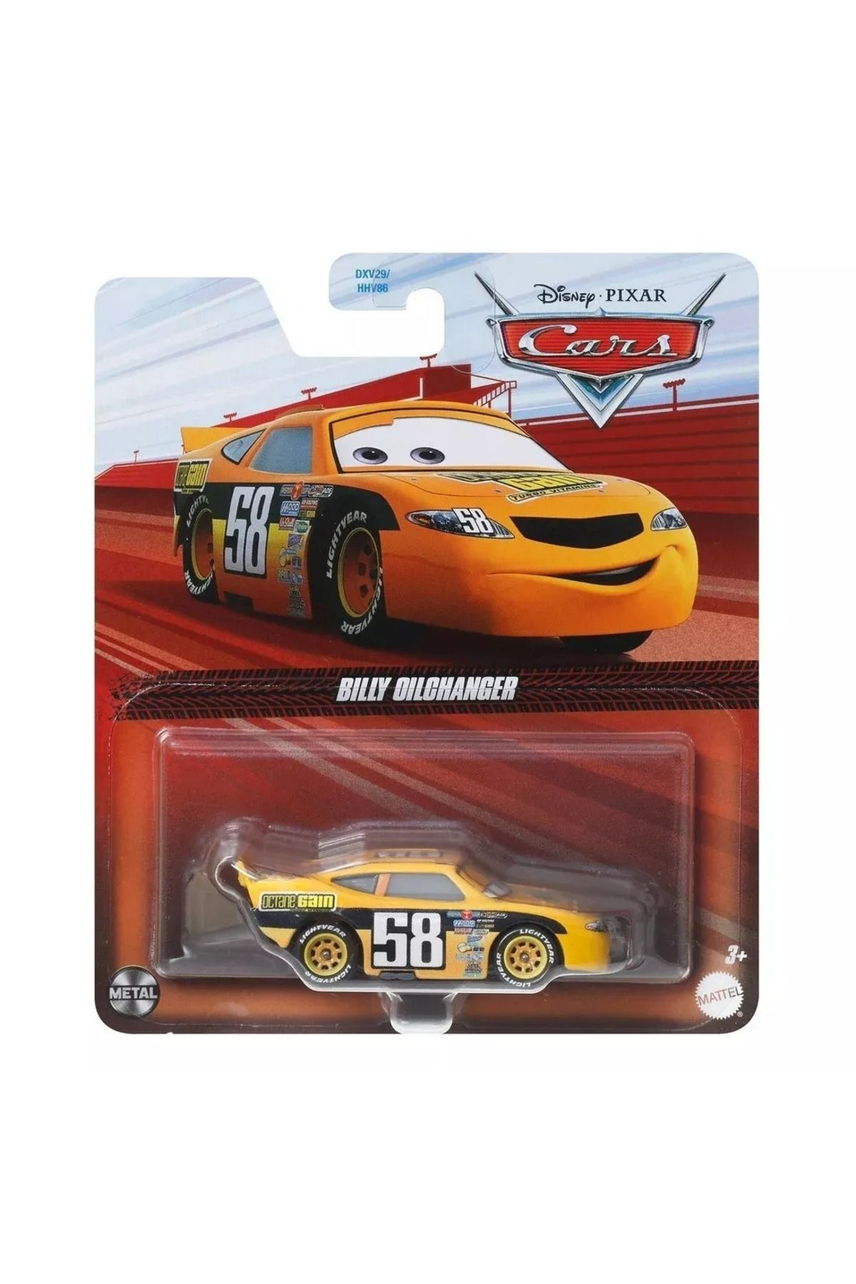 CARS Disney Pixar Cars Billy Oilchanger 58 Numara Metal Yarışçı Araba Model